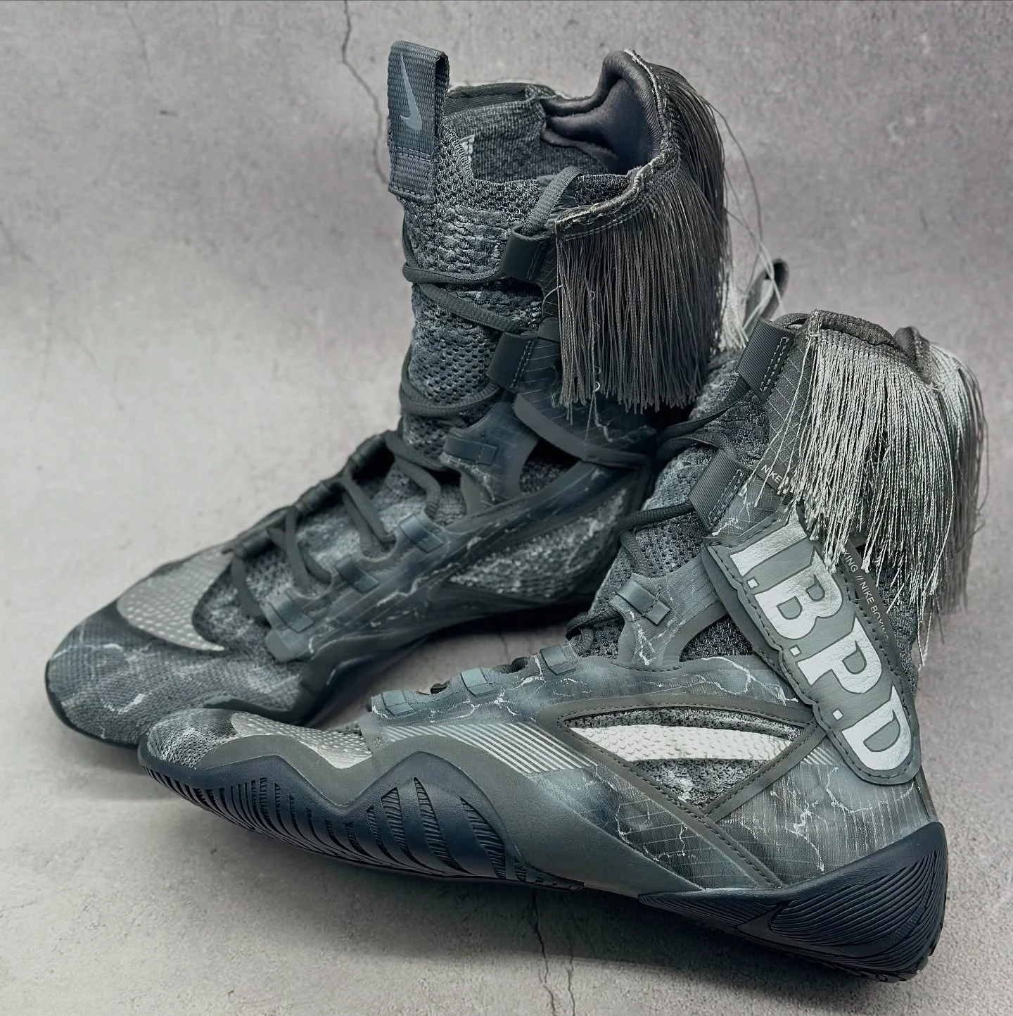 @ishmael.bp.davis | Circa 2023 
Airbrushed marble Hyper Nike 2