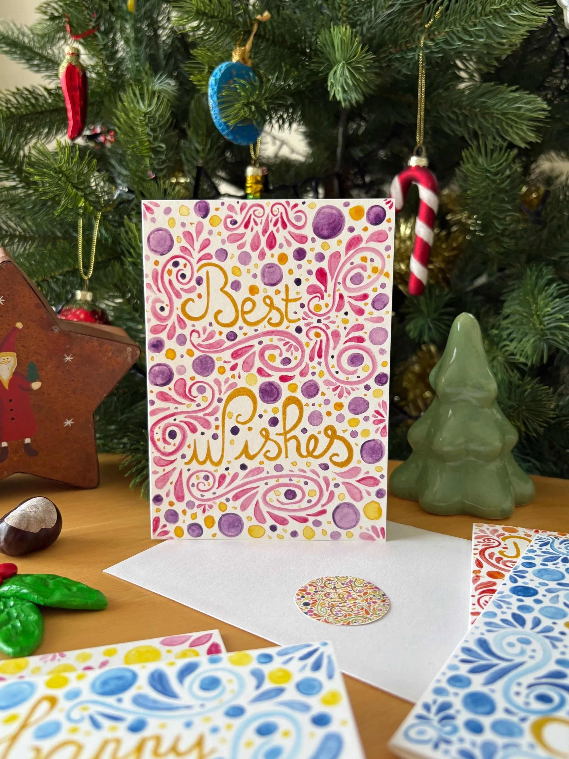 Carte de voeux "Best Wishes" de Mélila Victoria