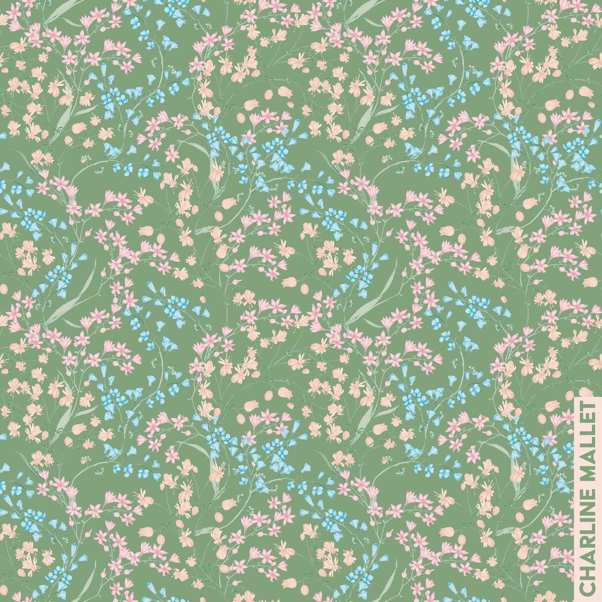 Bouquet arabesque - Vert