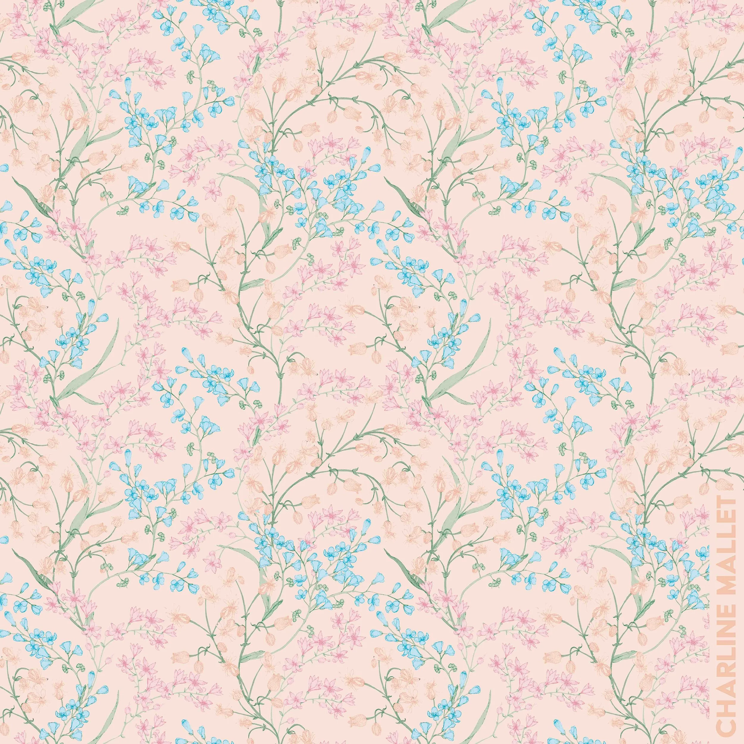 Bouquet arabesque - Corail