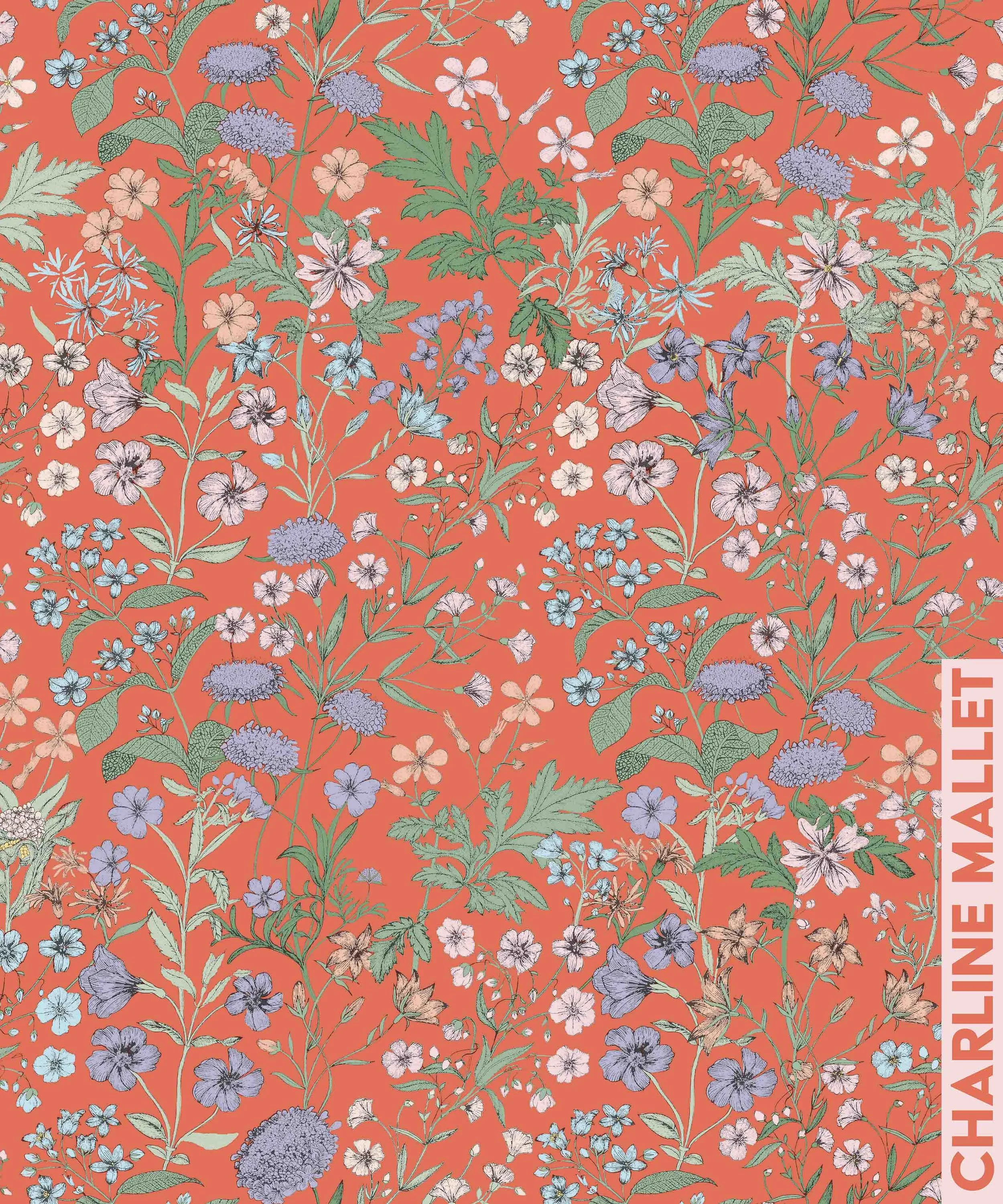 Fleurs des champs - Orange