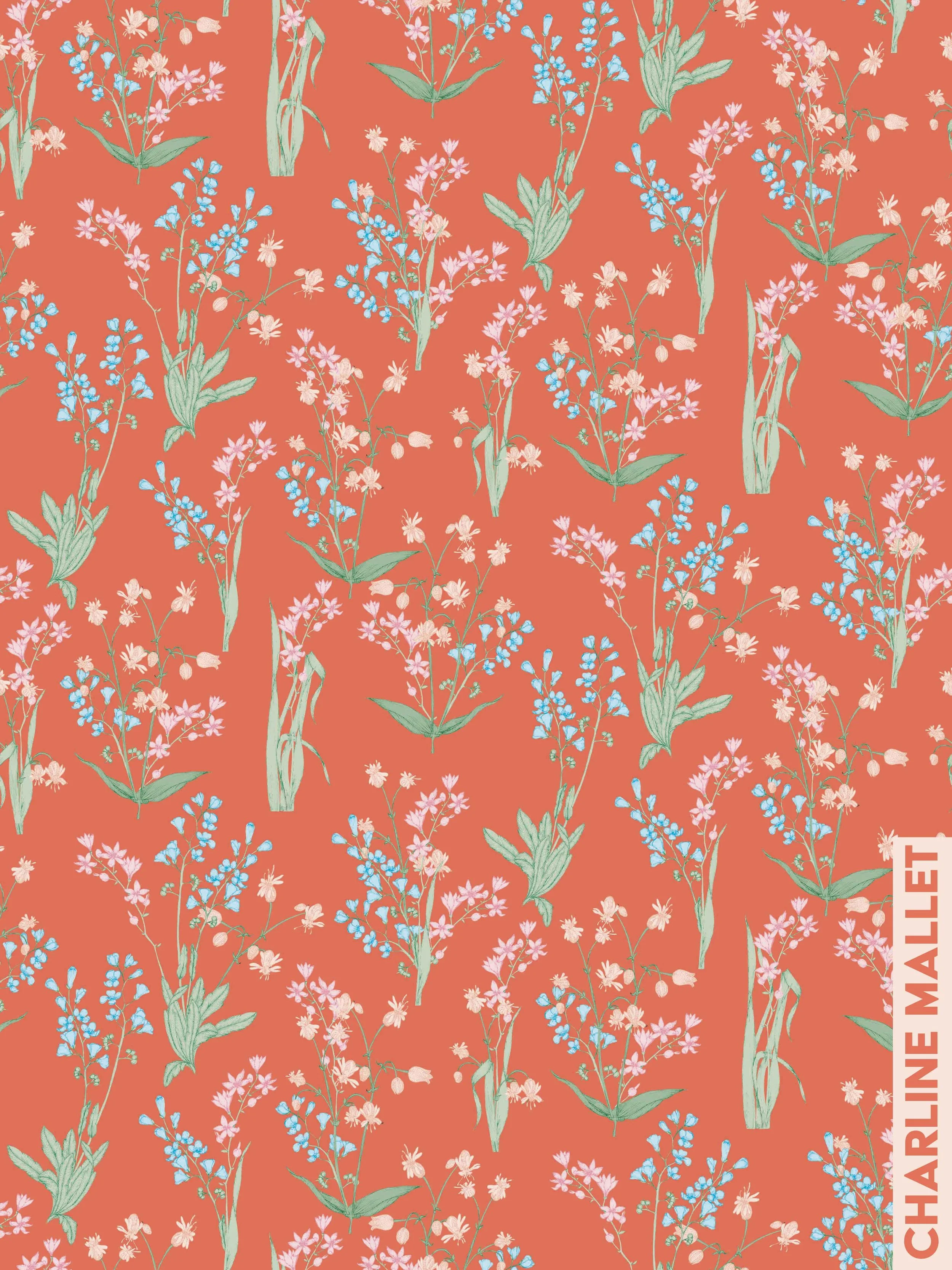 Bouquet fleuri - Orange 