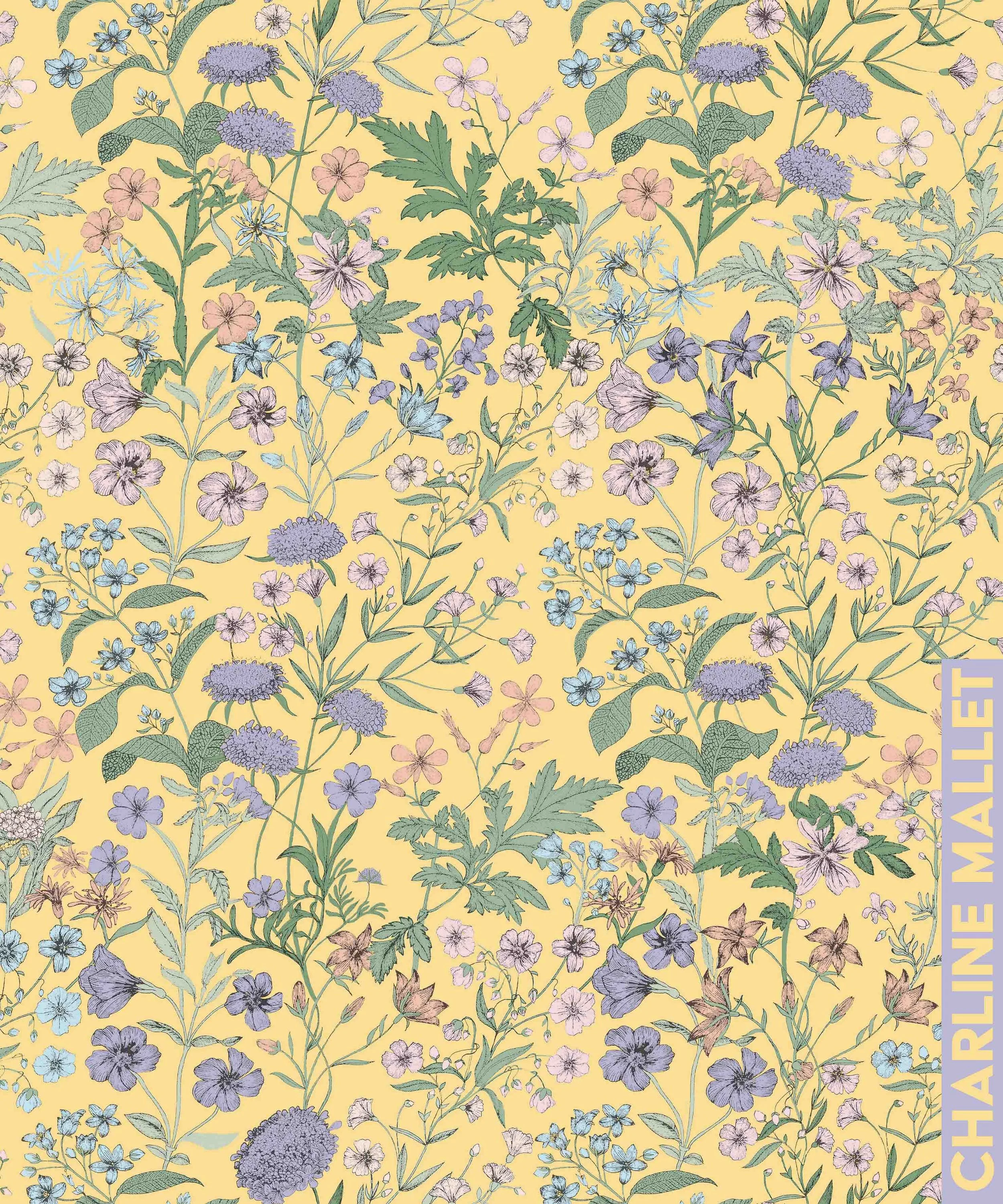 Fleurs des champs - Jaune