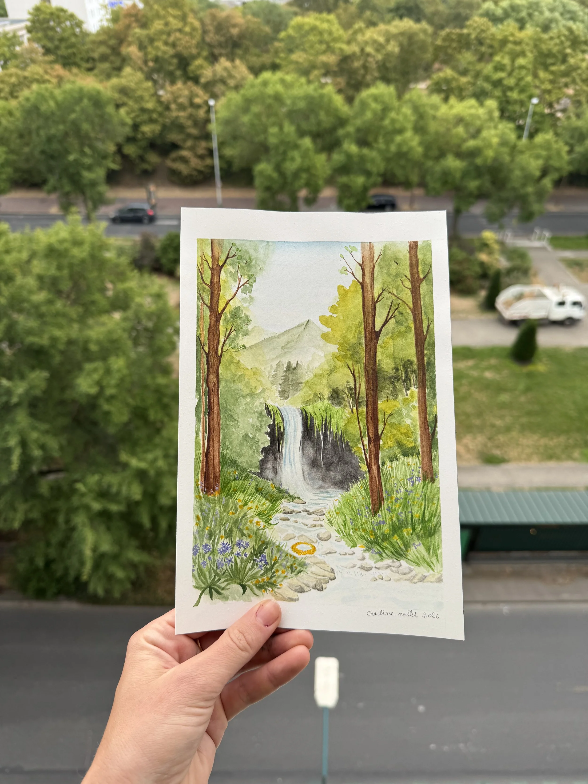 Illustration sur-mesure pour Sarah