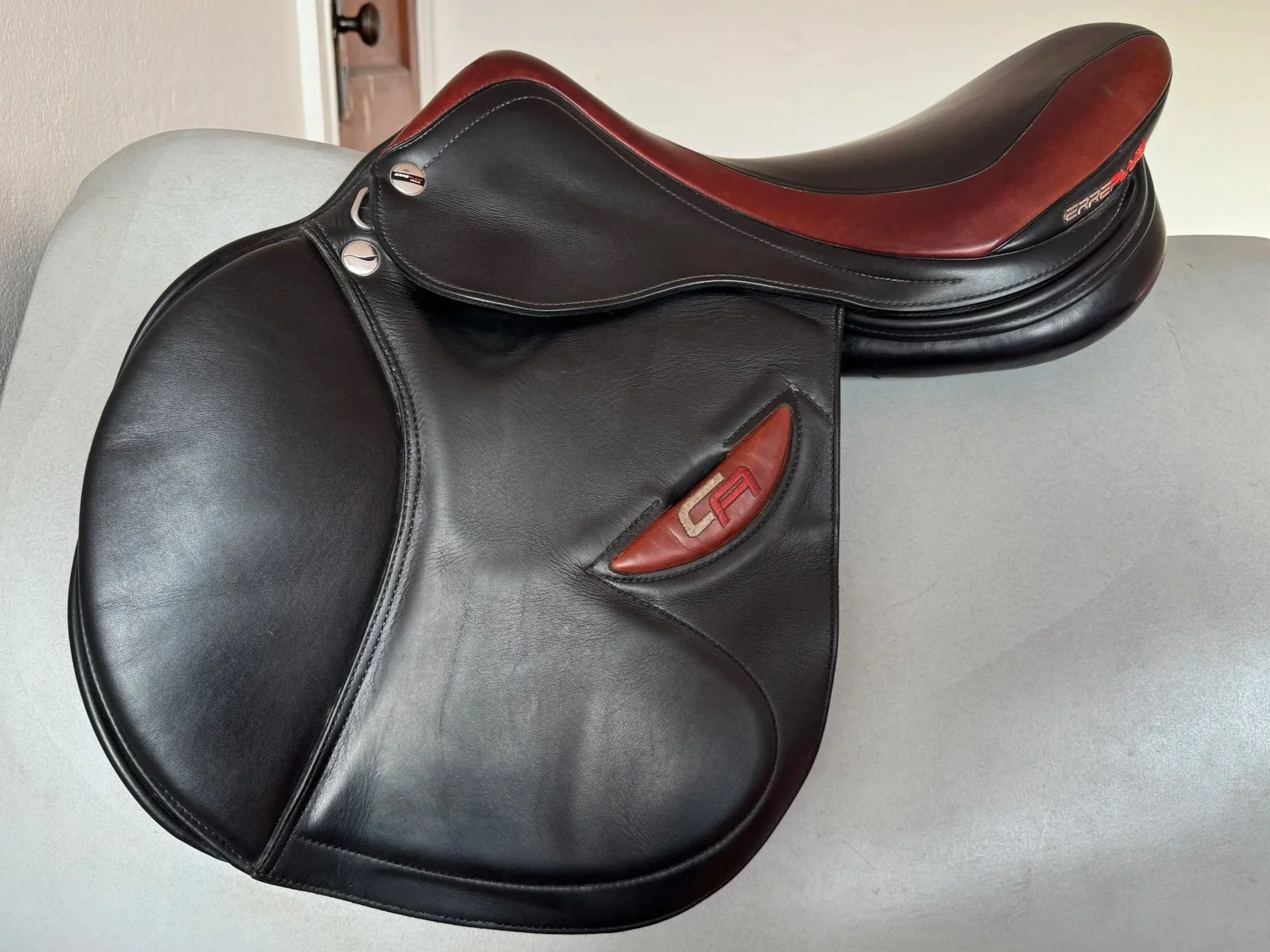 17.5" Erreplus CA Saddle - 2019 - Wool Flocked - Adjustable - Left View 1
