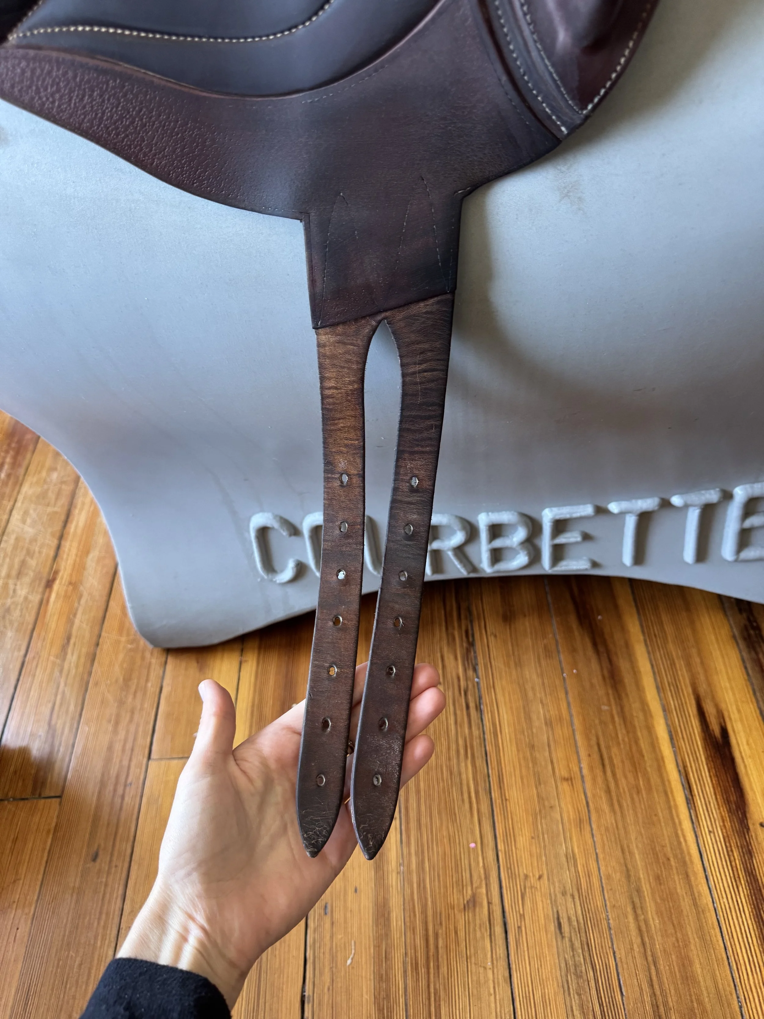 17.5" Devoucoux Chiberta Lab Saddle - 2020 - 3AR - Billets 2