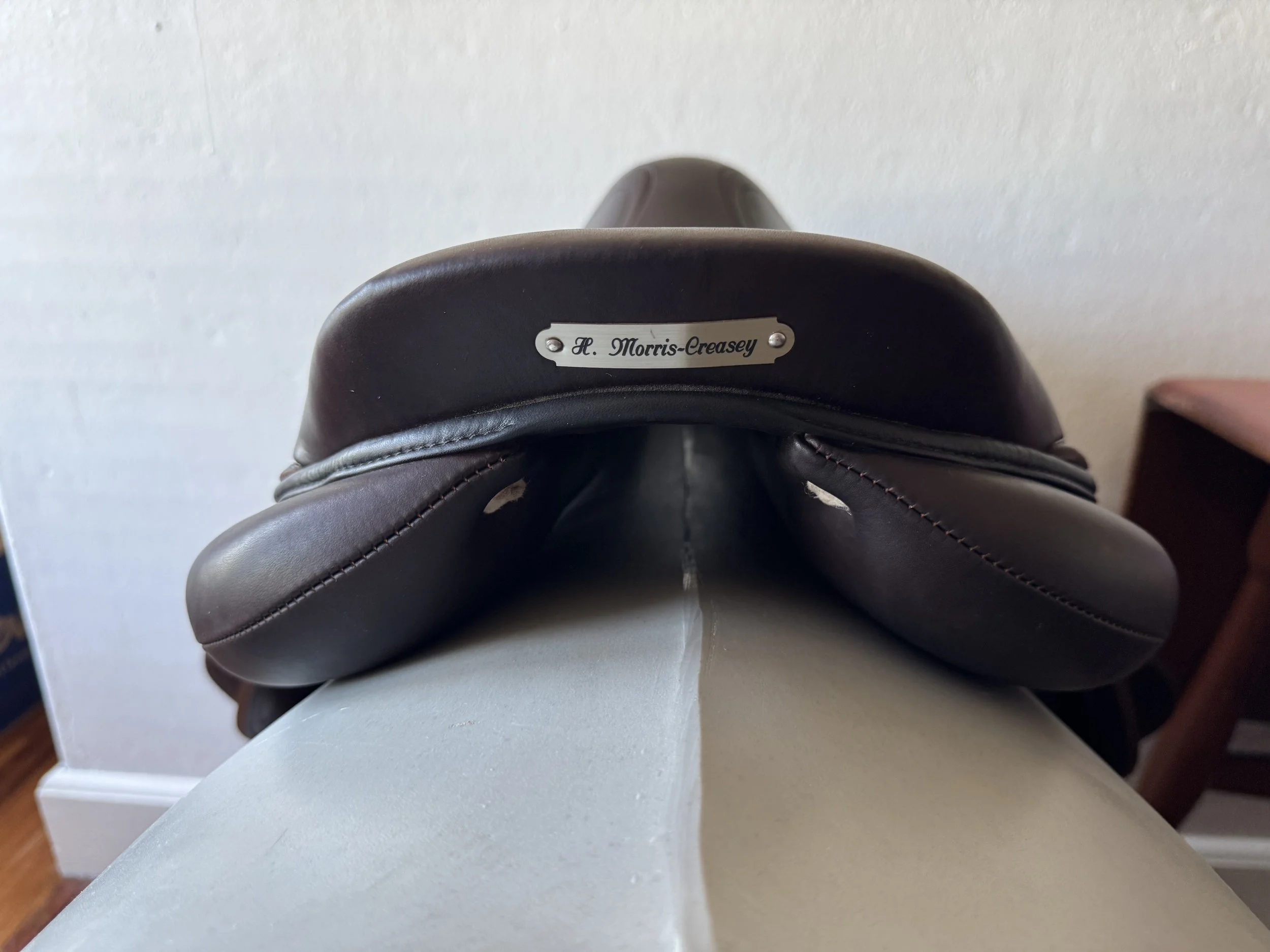 18" Antares Contact Monoflap Saddle - 2022 - 3AB - Full Buffalo - Cantle