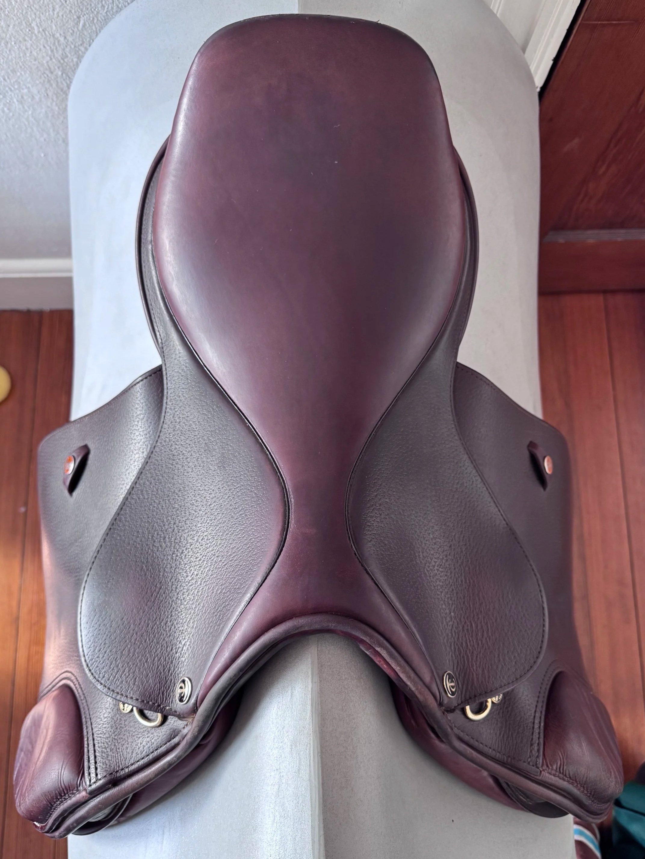 17.5" Tad Coffin A5G2 SmartRide / Smart Ride Performance Saddle - Grain / Calf - Seat 1