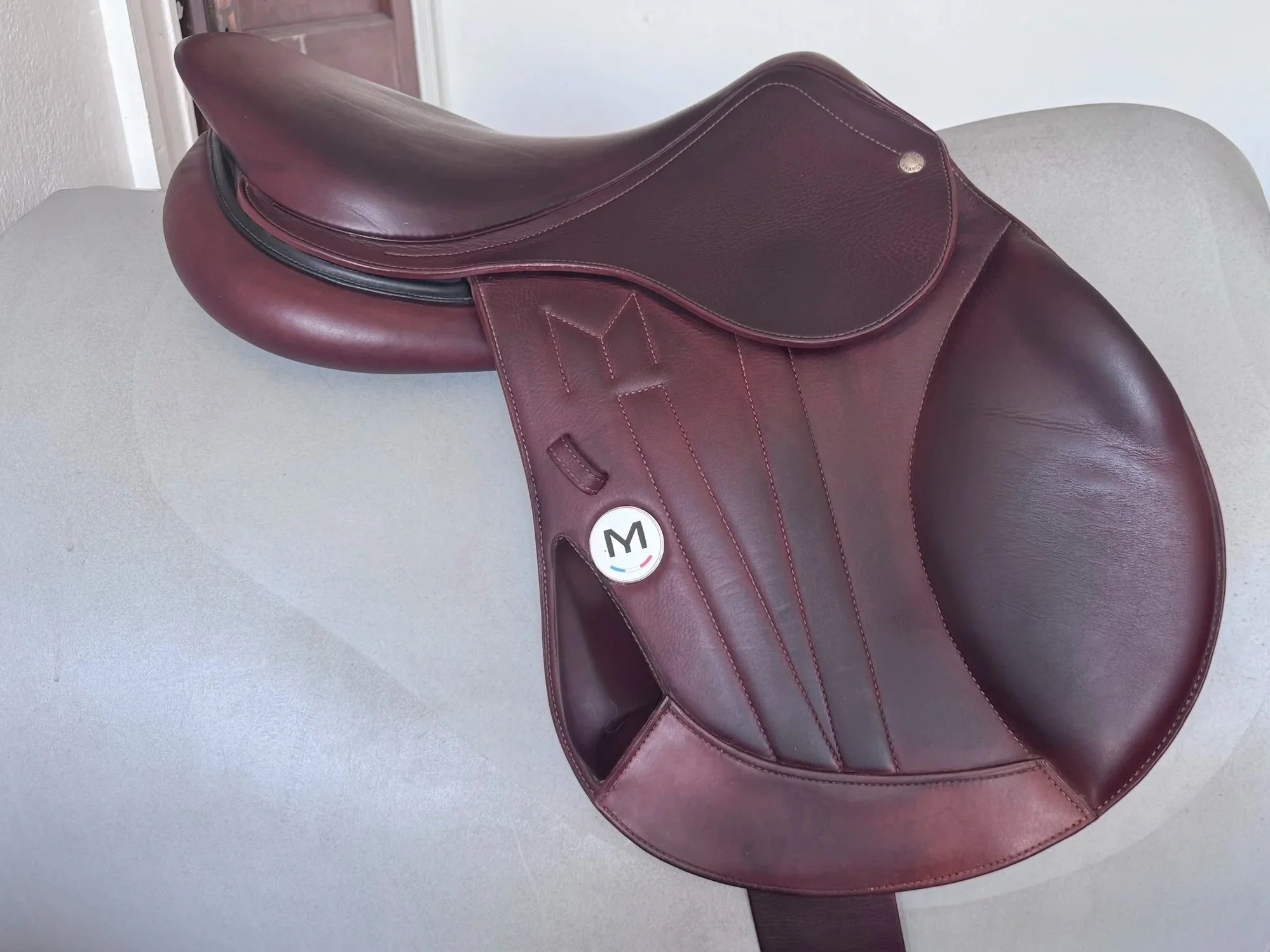 17" Meyer Cross Eventing Saddle - Monoflap XC - 2021 - MINT - Right View 8