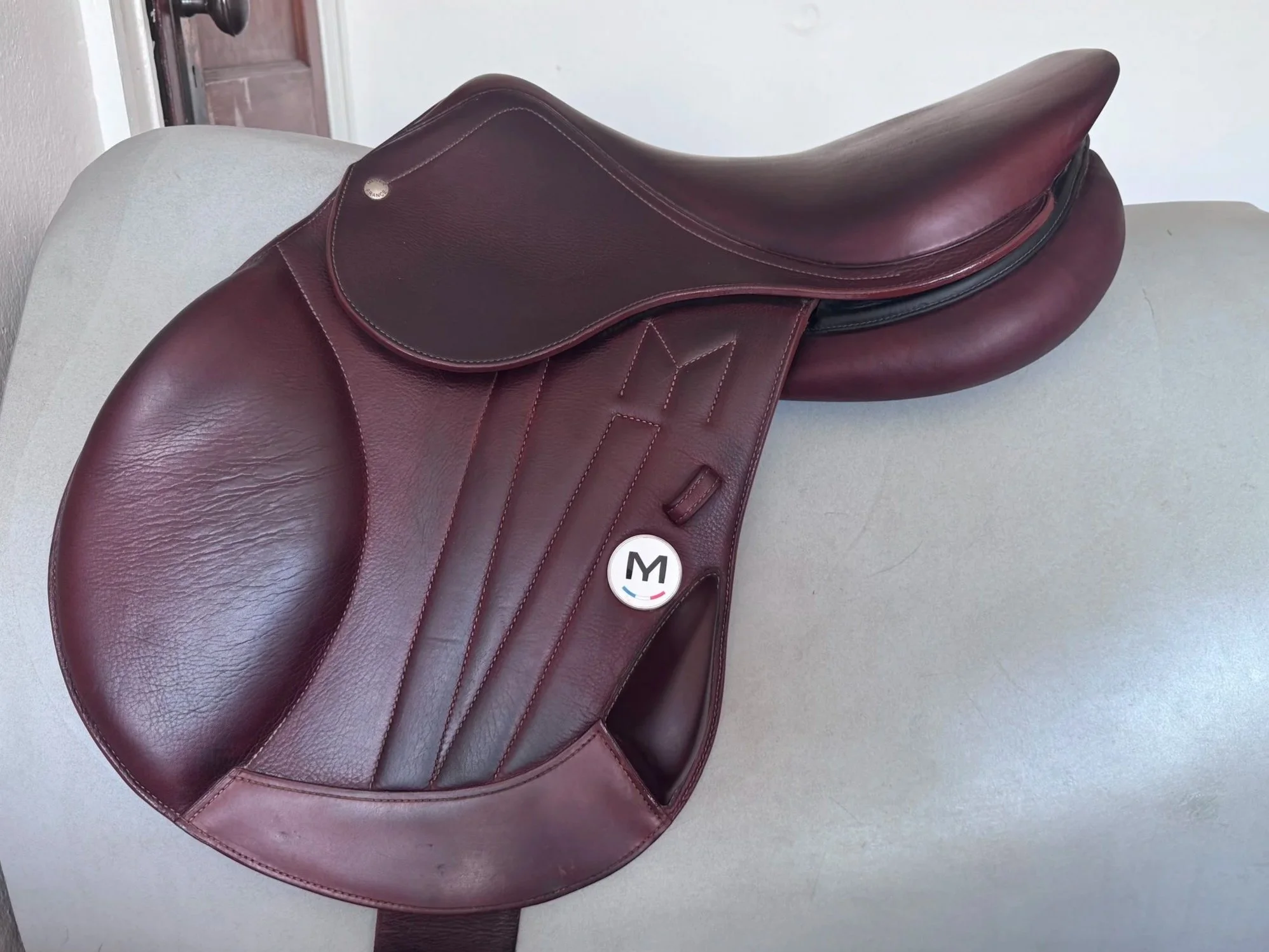 17" Meyer Cross Eventing Saddle - Monoflap XC - 2021 - MINT - Left View 7