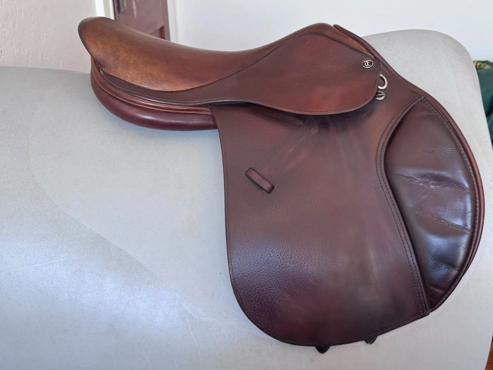 17.5" Tad Coffin A5G Performance Saddle - Grain / Calf - Right View 3
