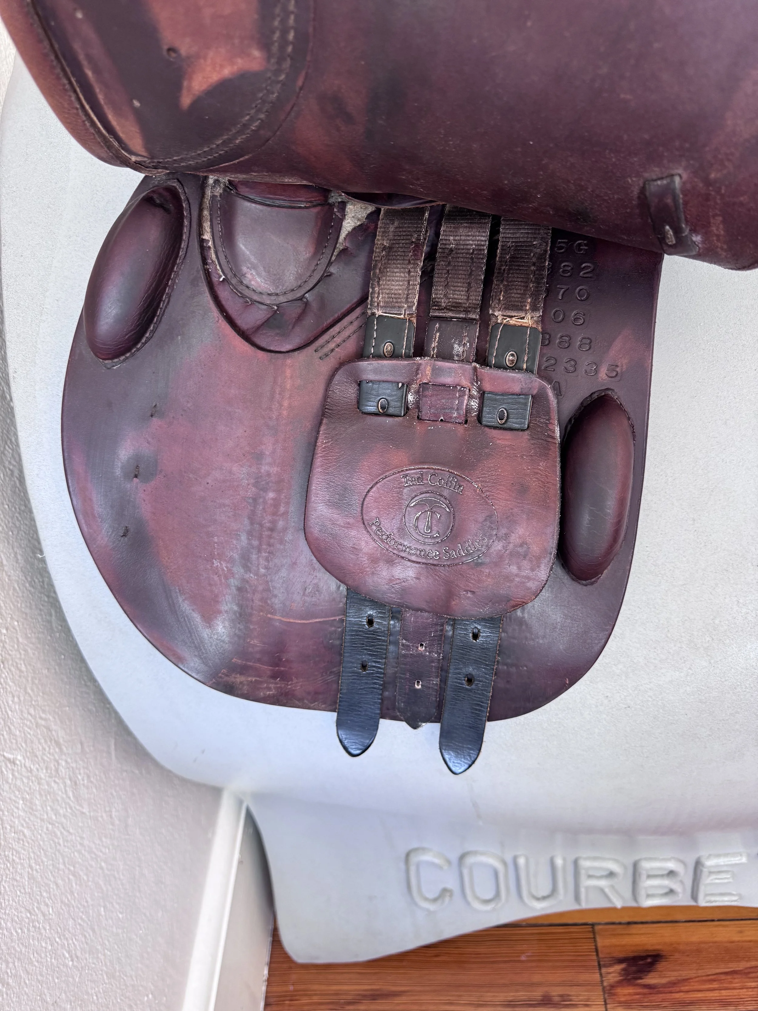 17.5" Tad Coffin A5G Performance Saddle - Grain / Calf - Left Underflap