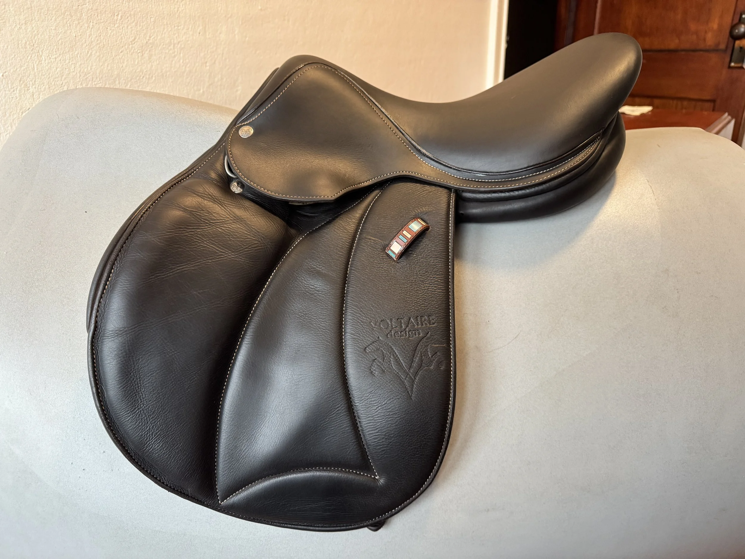 16" Voltaire Welli PRO Saddle - Child / Pony - 2021 - 1A - Full Buffalo - Left View 7