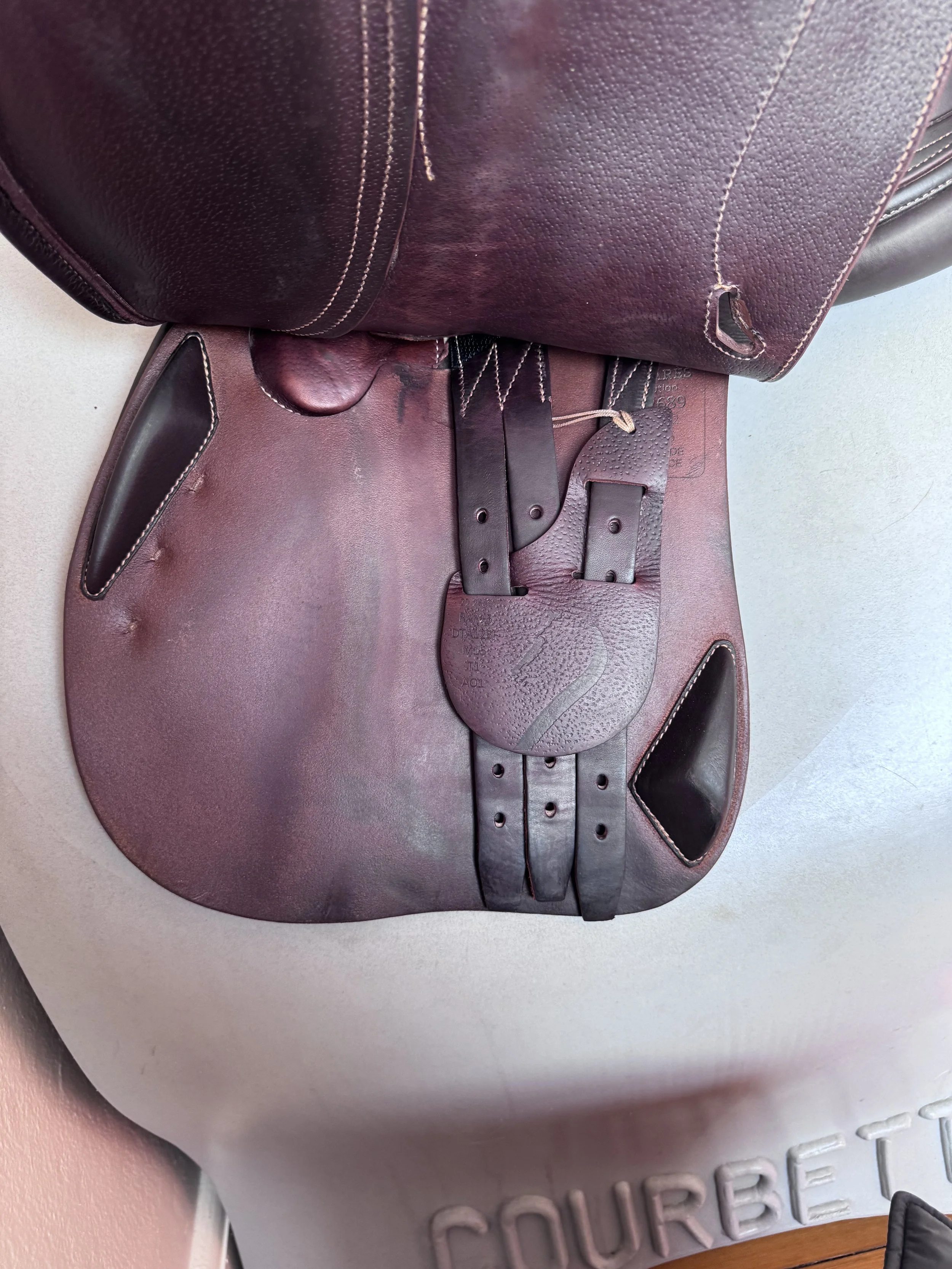 17" Antares Evolution Saddle - 2022 - 3NB - Full Buffalo - A01 WIDE - Left Underflap 1