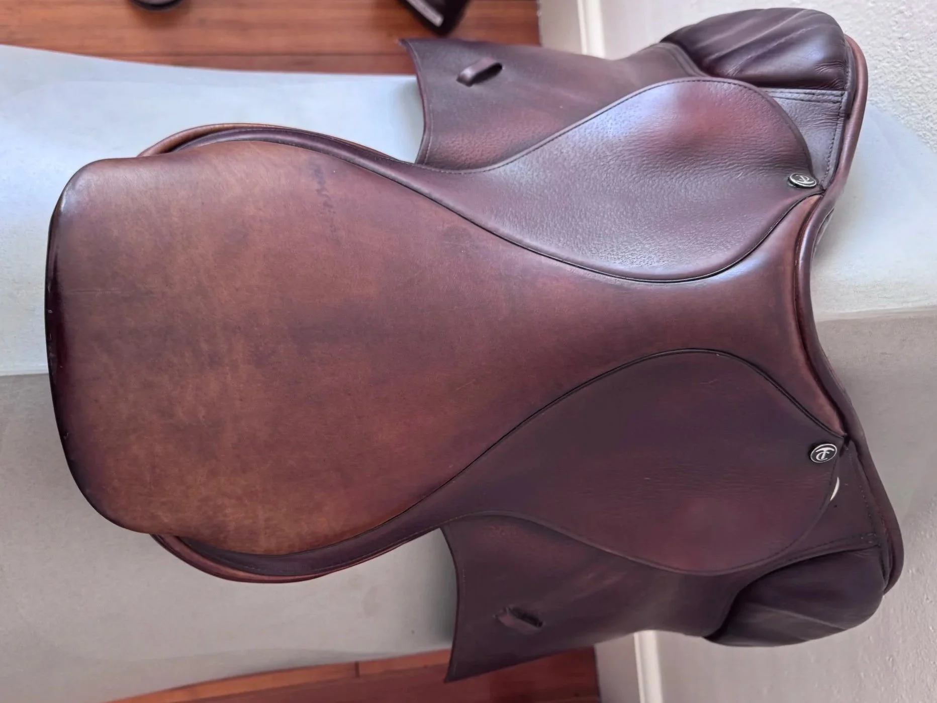 17.5" Tad Coffin A5G Performance Saddle - Grain / Calf - Seat 2