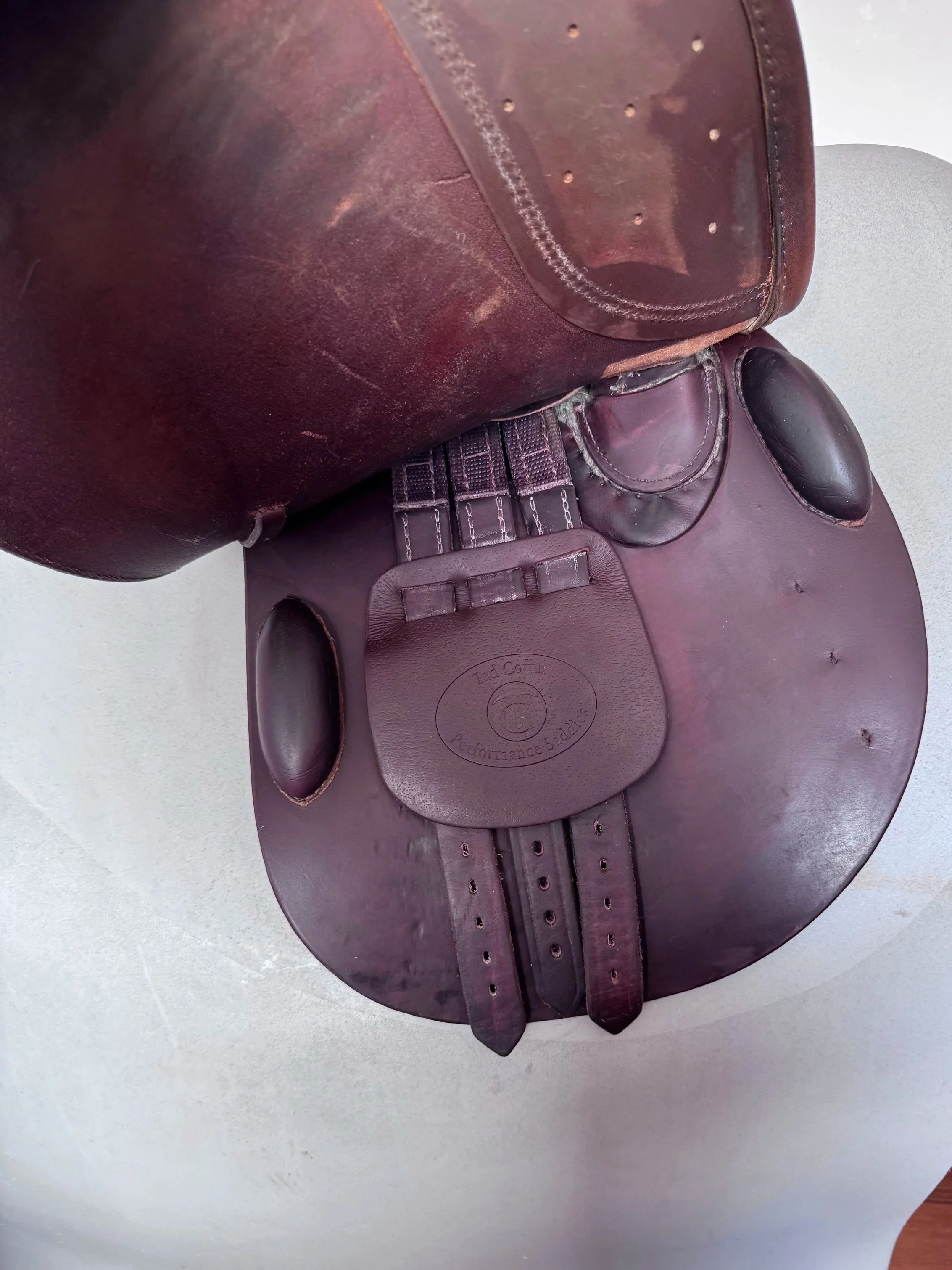 17.5" Tad Coffin A5G2 SmartRide / Smart Ride Performance Saddle - Grain / Calf - Right Underflap