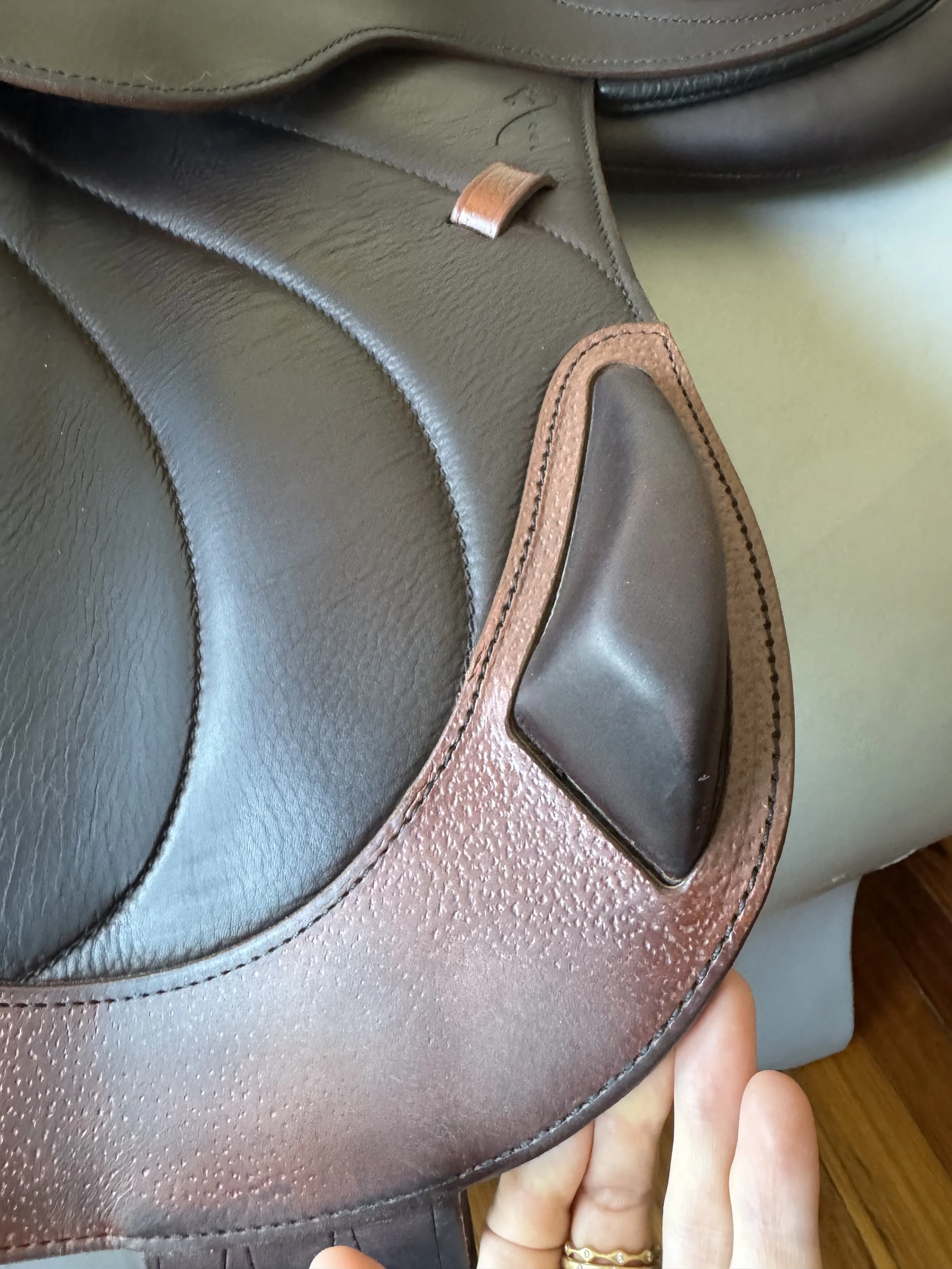 18" Antares Contact Monoflap Saddle - 2022 - 3AB - Full Buffalo - External Blocks