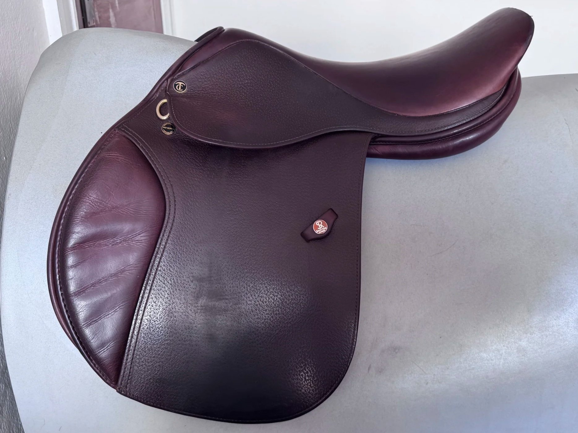 17.5" Tad Coffin A5G2 SmartRide / Smart Ride Performance Saddle - Grain / Calf - Left View 4