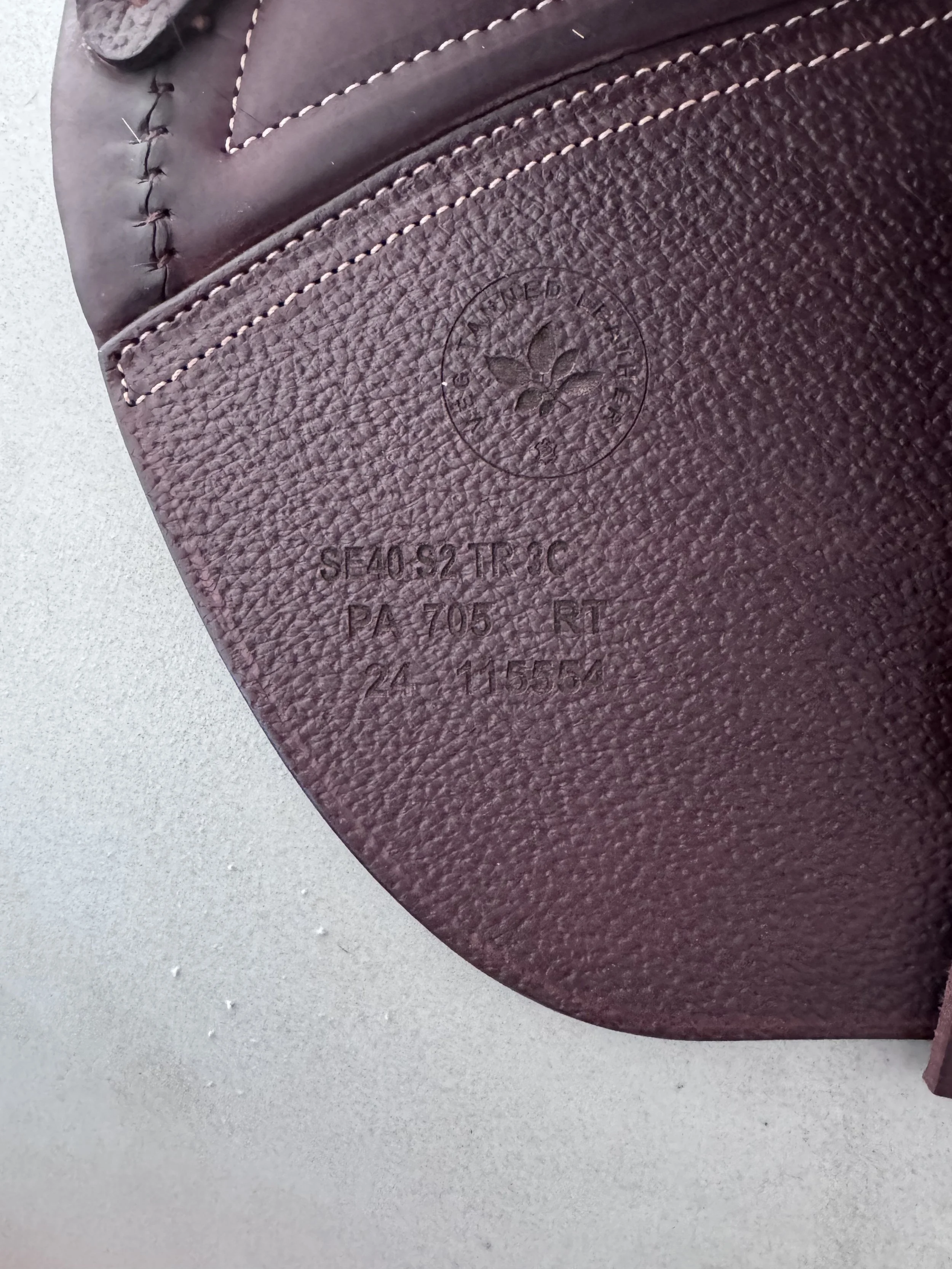 NEW 17.5" CWD SE40 2Gs Saddle - 2024 - 3C - Grained Buffalo - Never Ridden In! - Serial Stamp