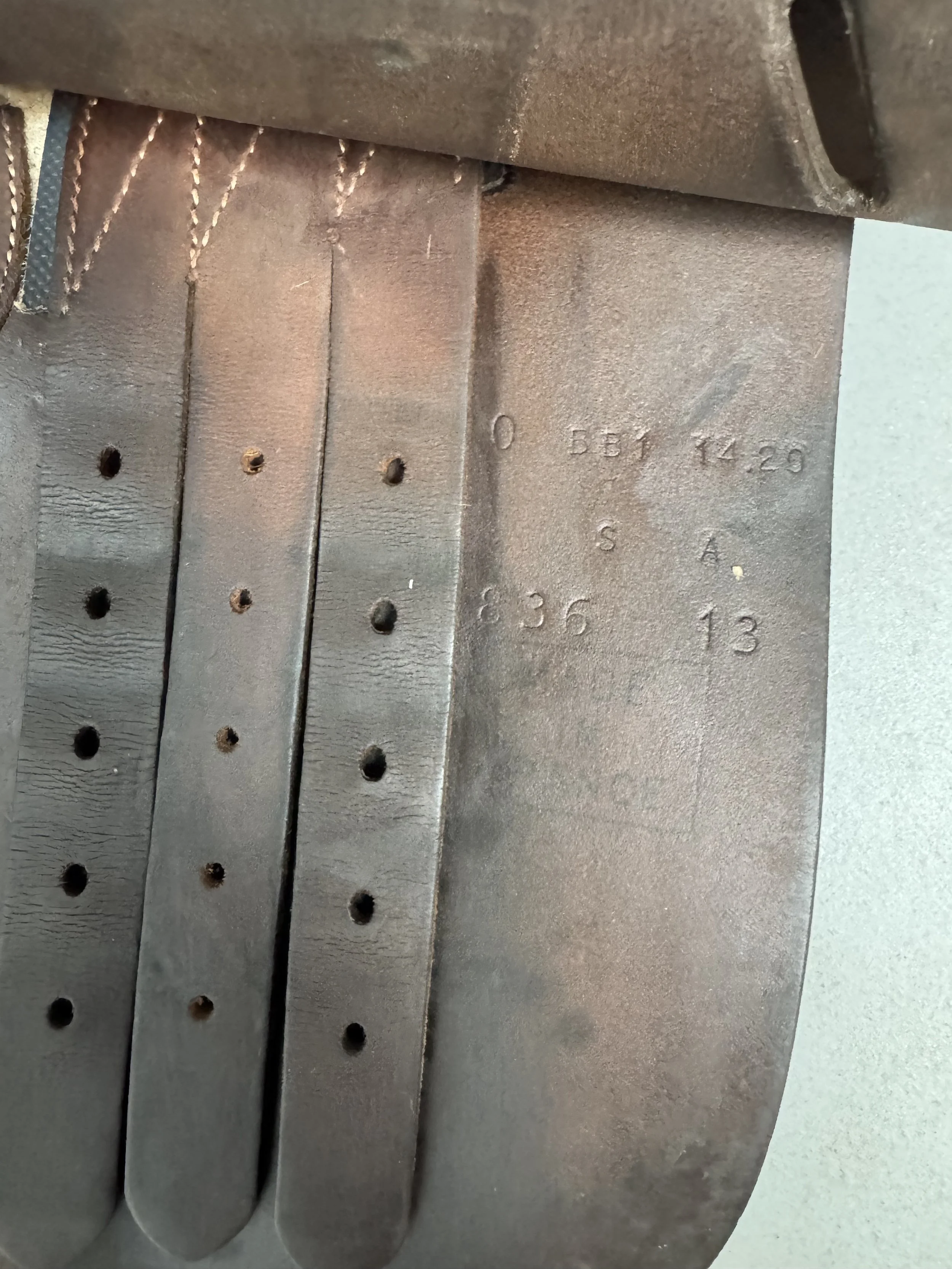 14" BB1 Baby Butet Saddle - Child / Pony - 2013 - Serial Stamp 2