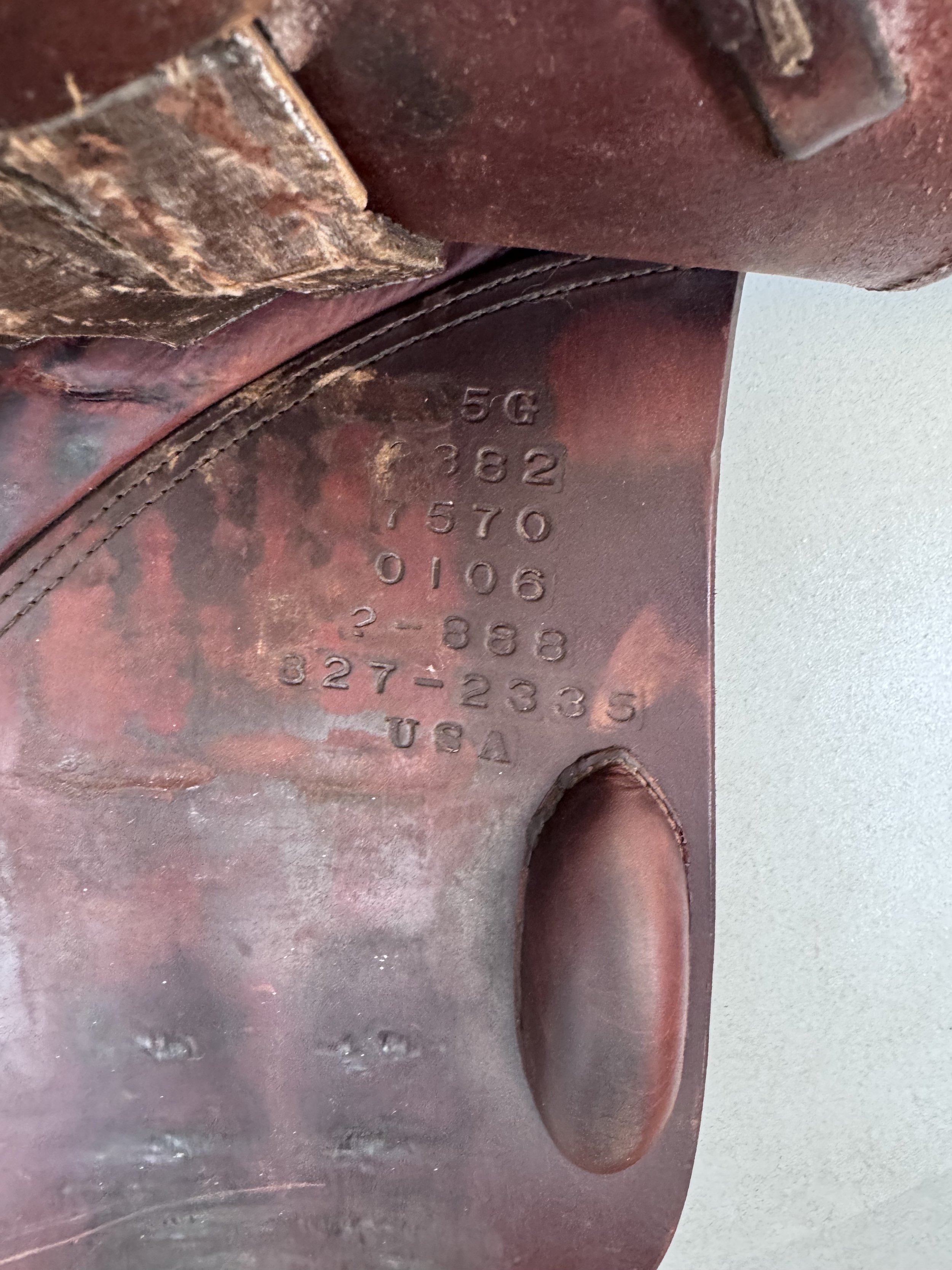 17.5" Tad Coffin A5G Performance Saddle - Grain / Calf - Serial Stamp