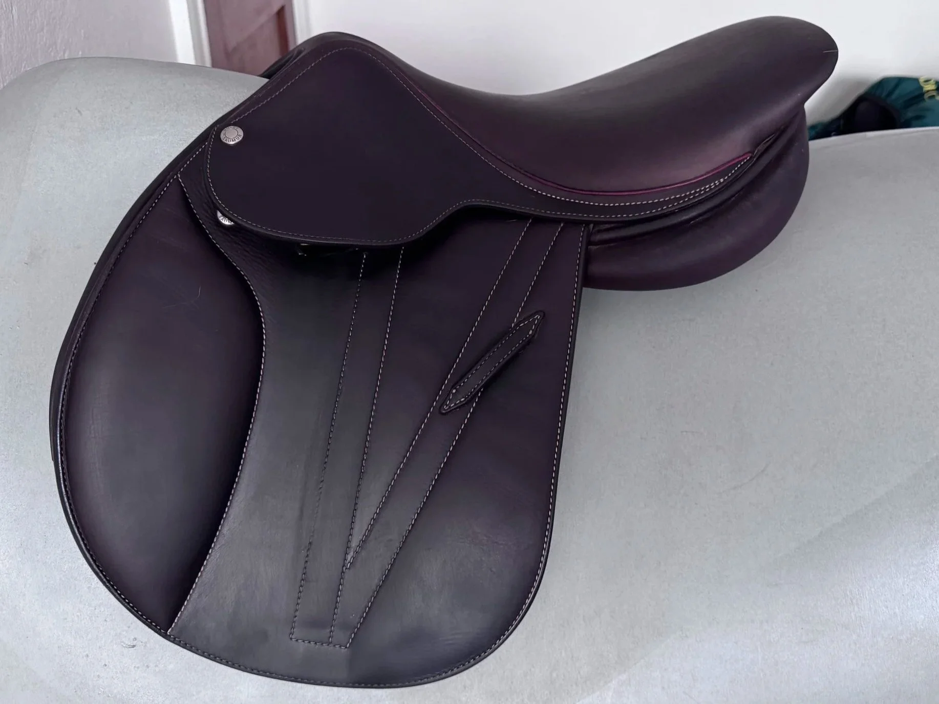 14" Baby Butet Premium Saddle - 2021 - Cachou / Calf - Integrated Panels - Let View 4