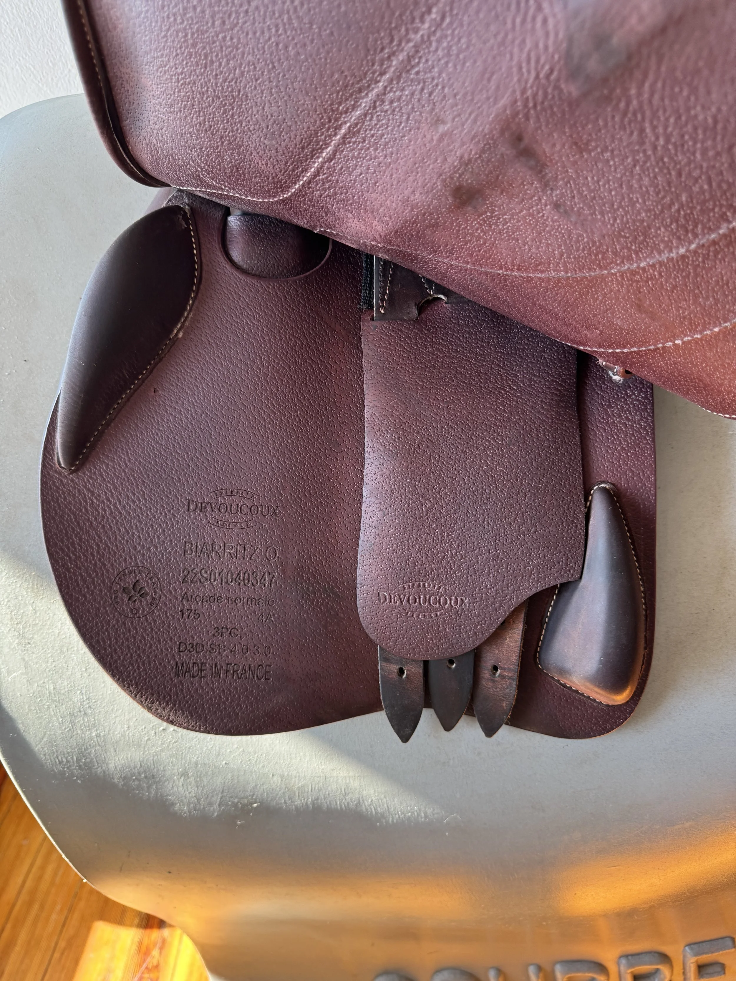 17.5" 2022 Devoucoux Biarritz O Saddle - Underflaps 3