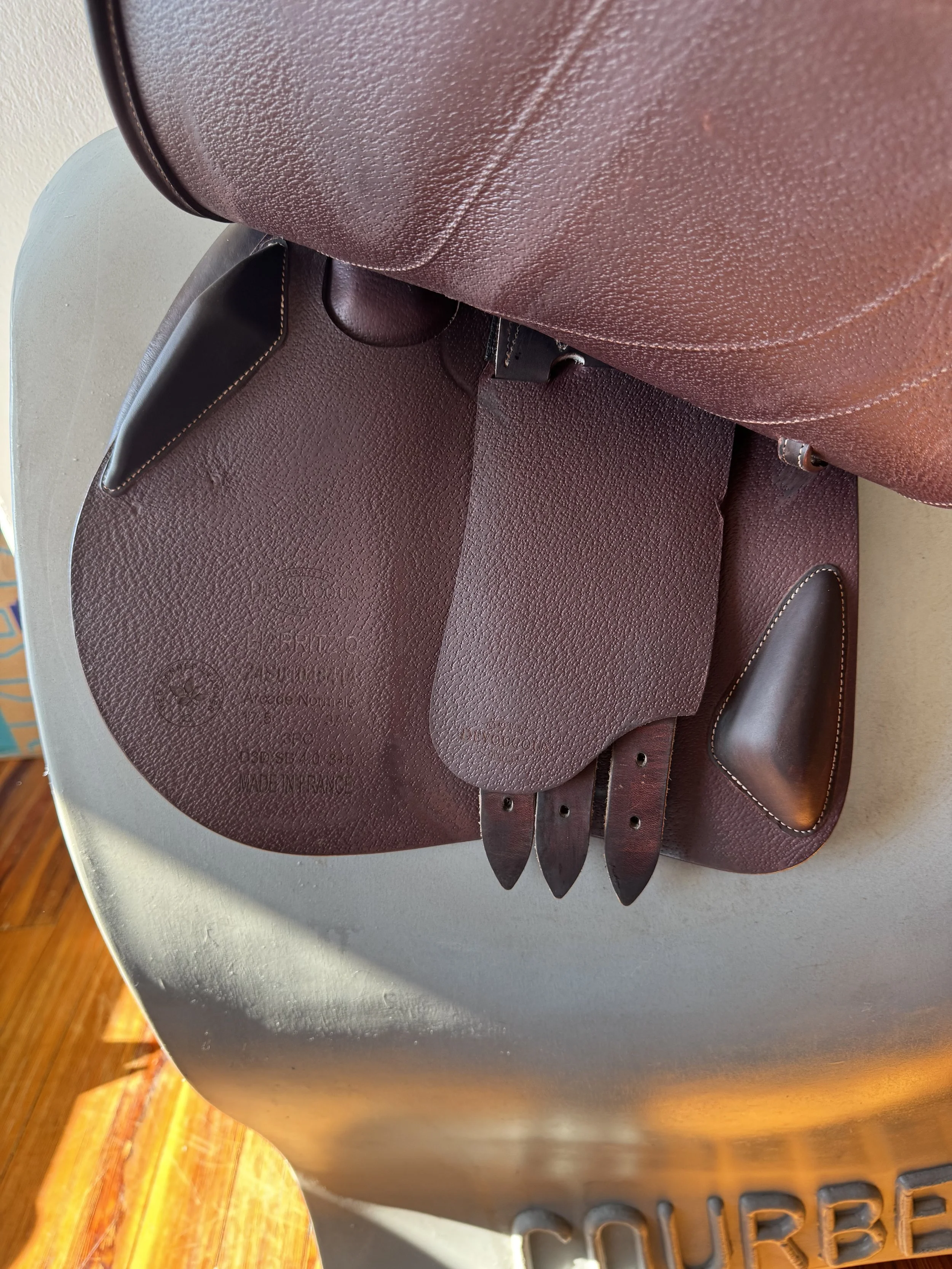 17.5" Devoucoux Biarritz O Saddle - 2024 - 3AA - Left Underflap