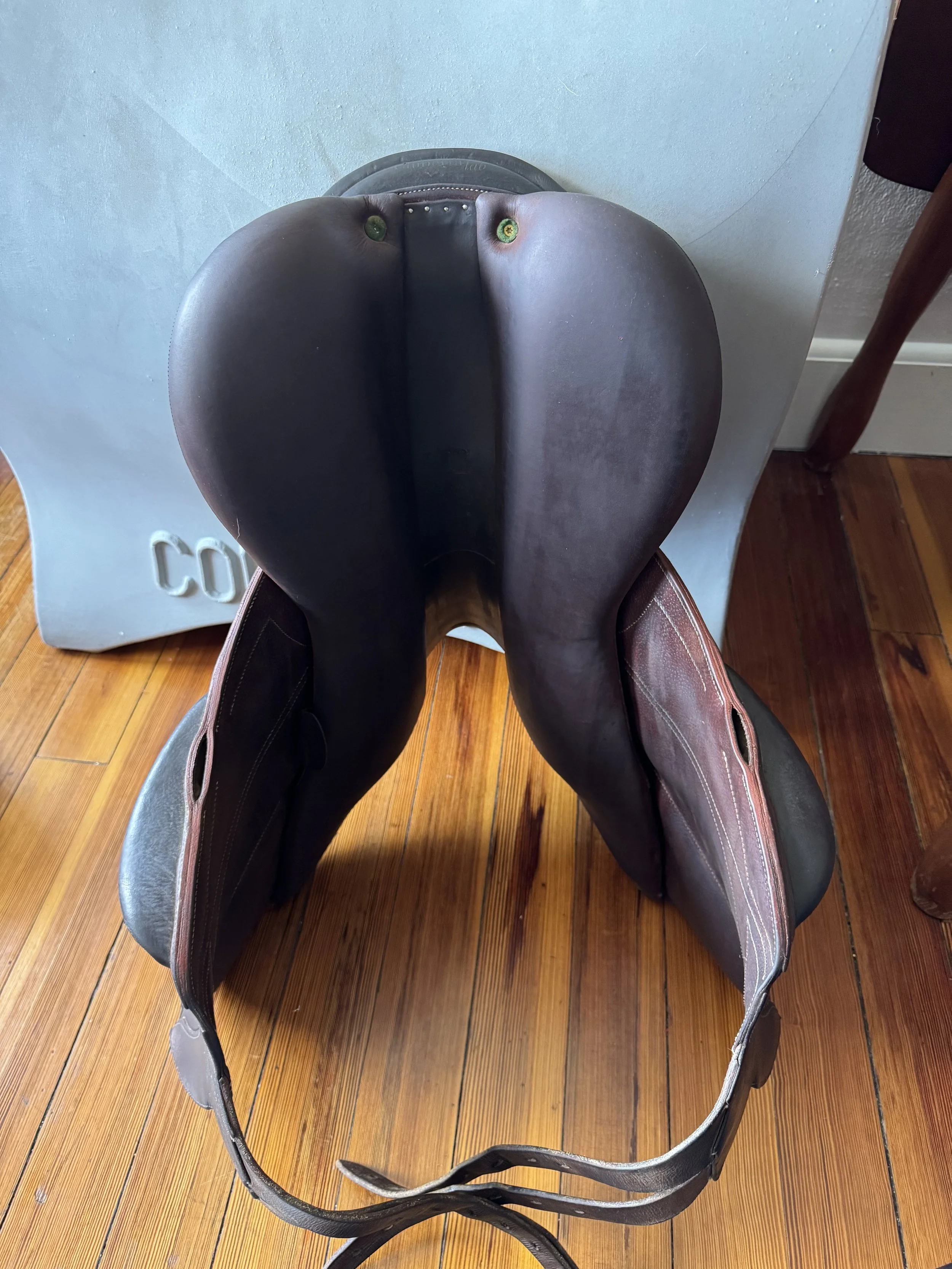 17.5" Devoucoux Chiberta Lab Monoflap Saddle - 2AA - 2016 - Full Buffalo - Tree