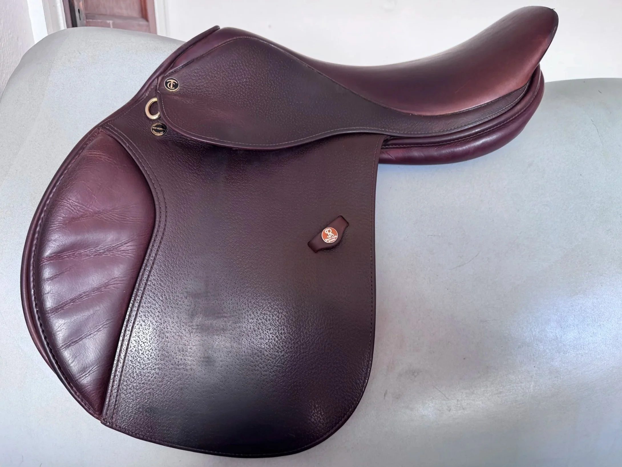 17.5" Tad Coffin A5G2 SmartRide / Smart Ride Performance Saddle - Grain / Calf - Left View 3
