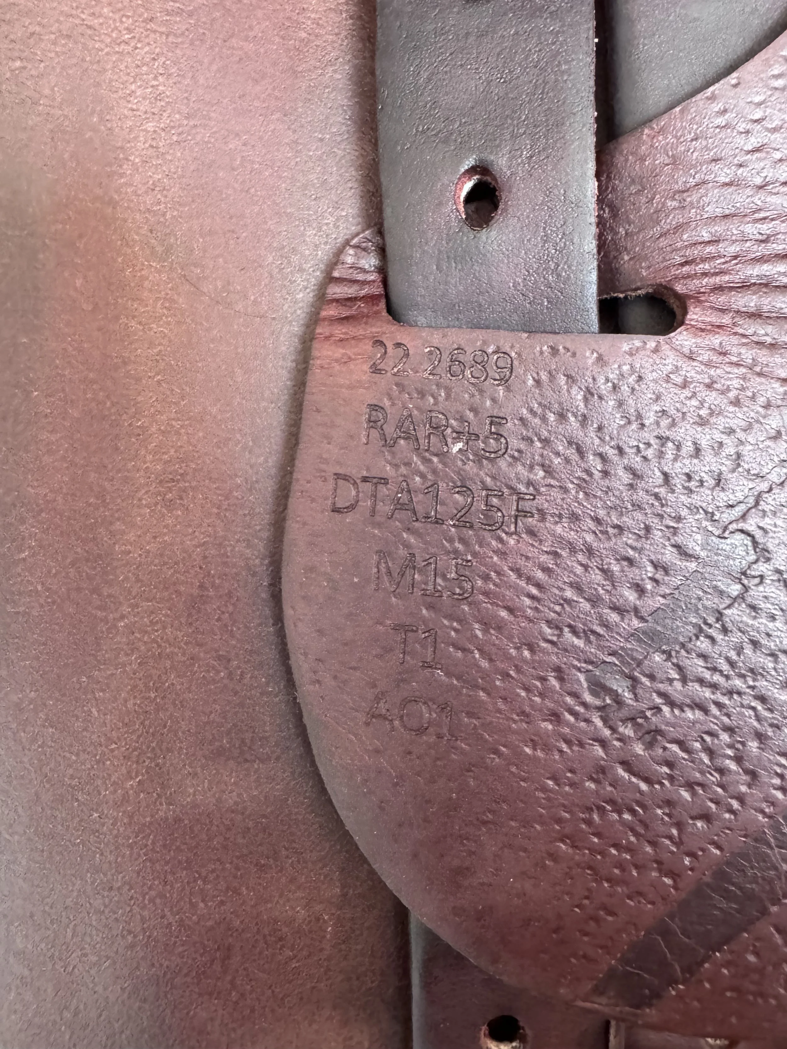 17" Antares Evolution Saddle - 2022 - 3NB - Full Buffalo - A01 WIDE - Left Billets Stamp