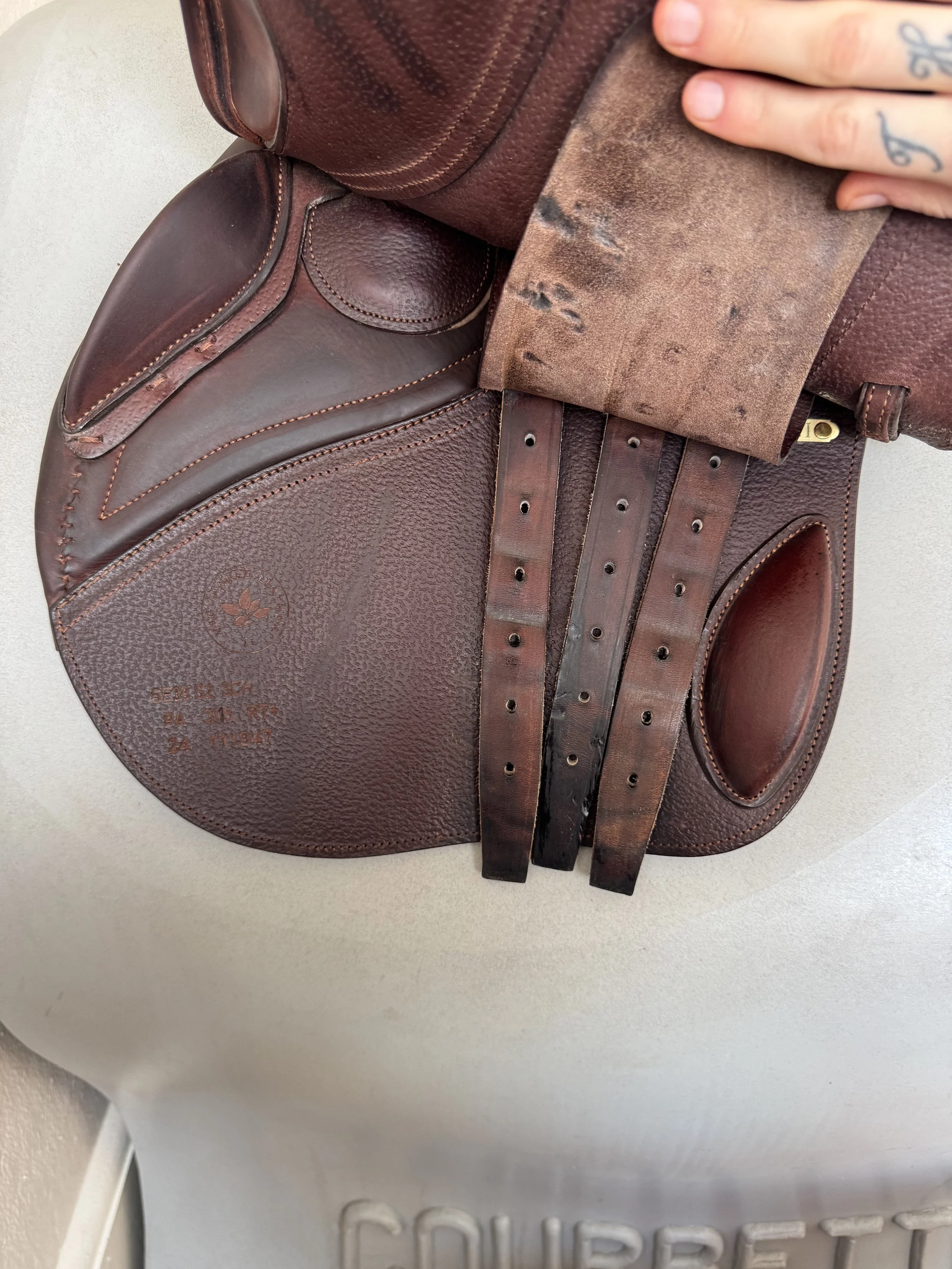 17.5" CWD SE39 Hunter Mademoiselle 2Gs Saddle - 2024 - 3CH - Full Buffalo - MINT - Right View 1 - Left Billets