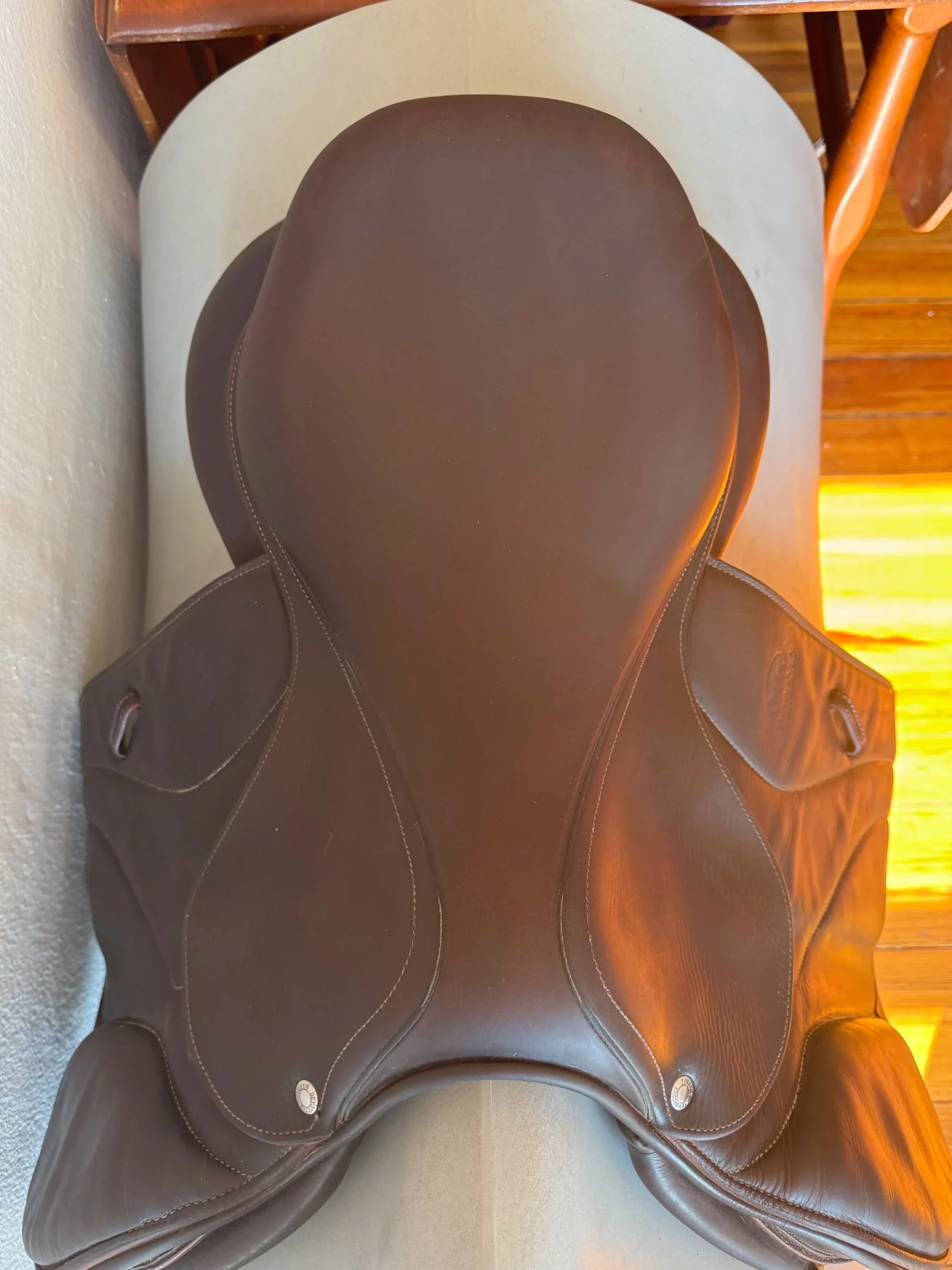 17" Devoucoux Biarritz S Saddle - 2018 - 2N - Full Buffalo - Seat 3