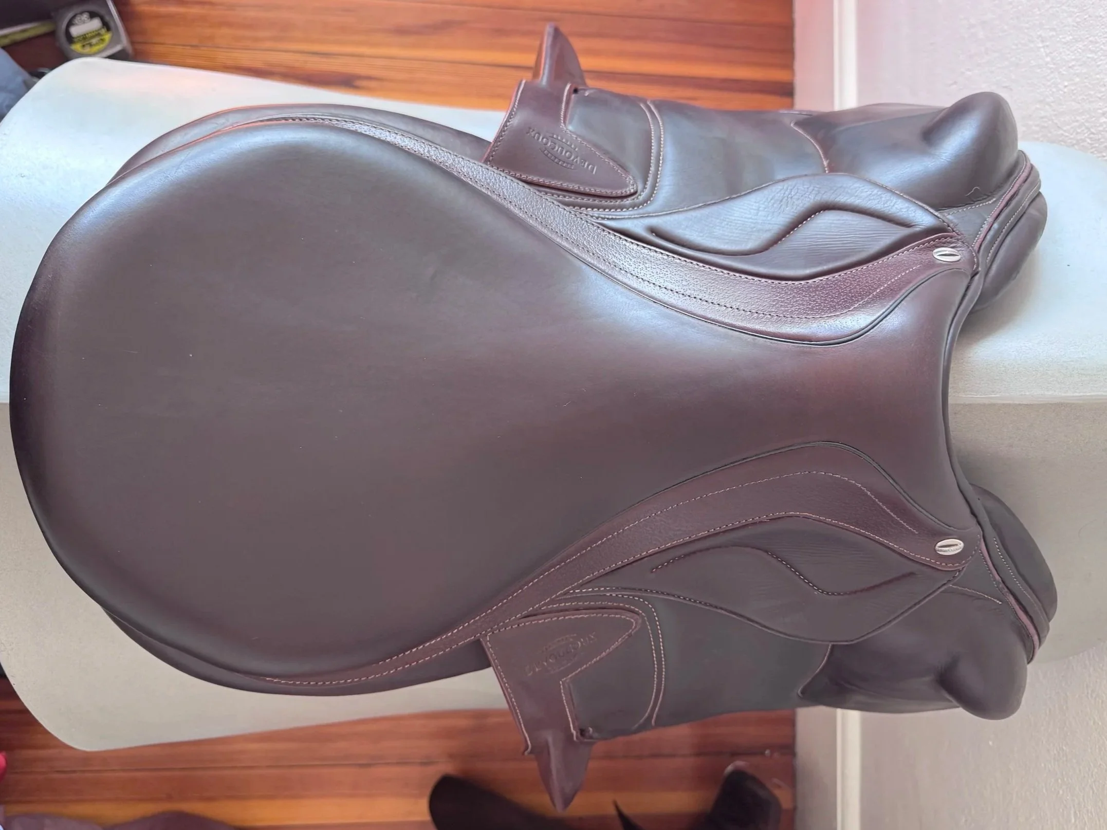 18" Devoucoux Chiberta Lab Monoflap Saddle - 2022 - 3AAR - Full Buffalo  - Seat 3