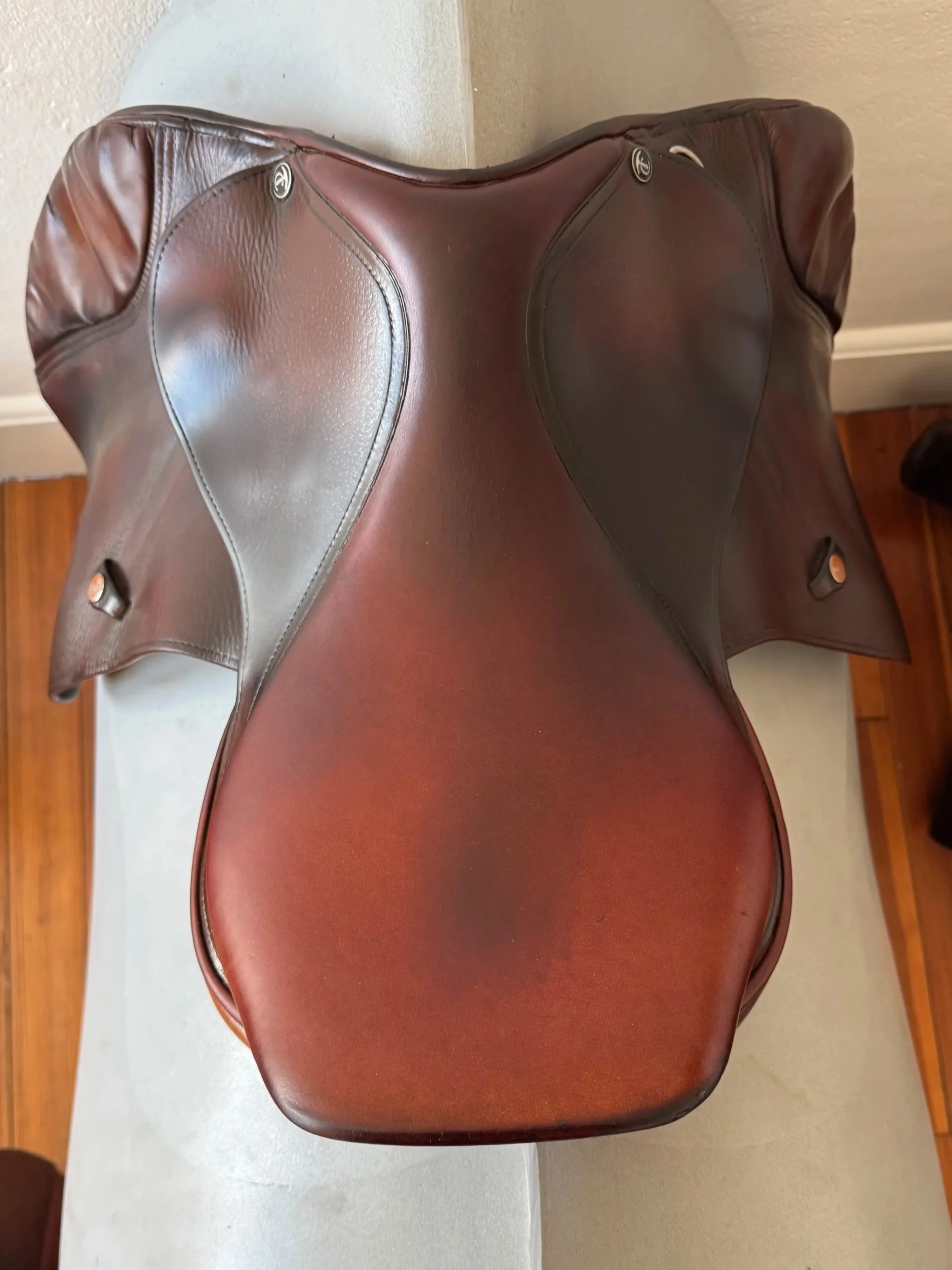 17.5" / 17" Tad Coffin A5SR Smart Ride Performance Saddle - 2011 - Grain / Calf - Seat 2