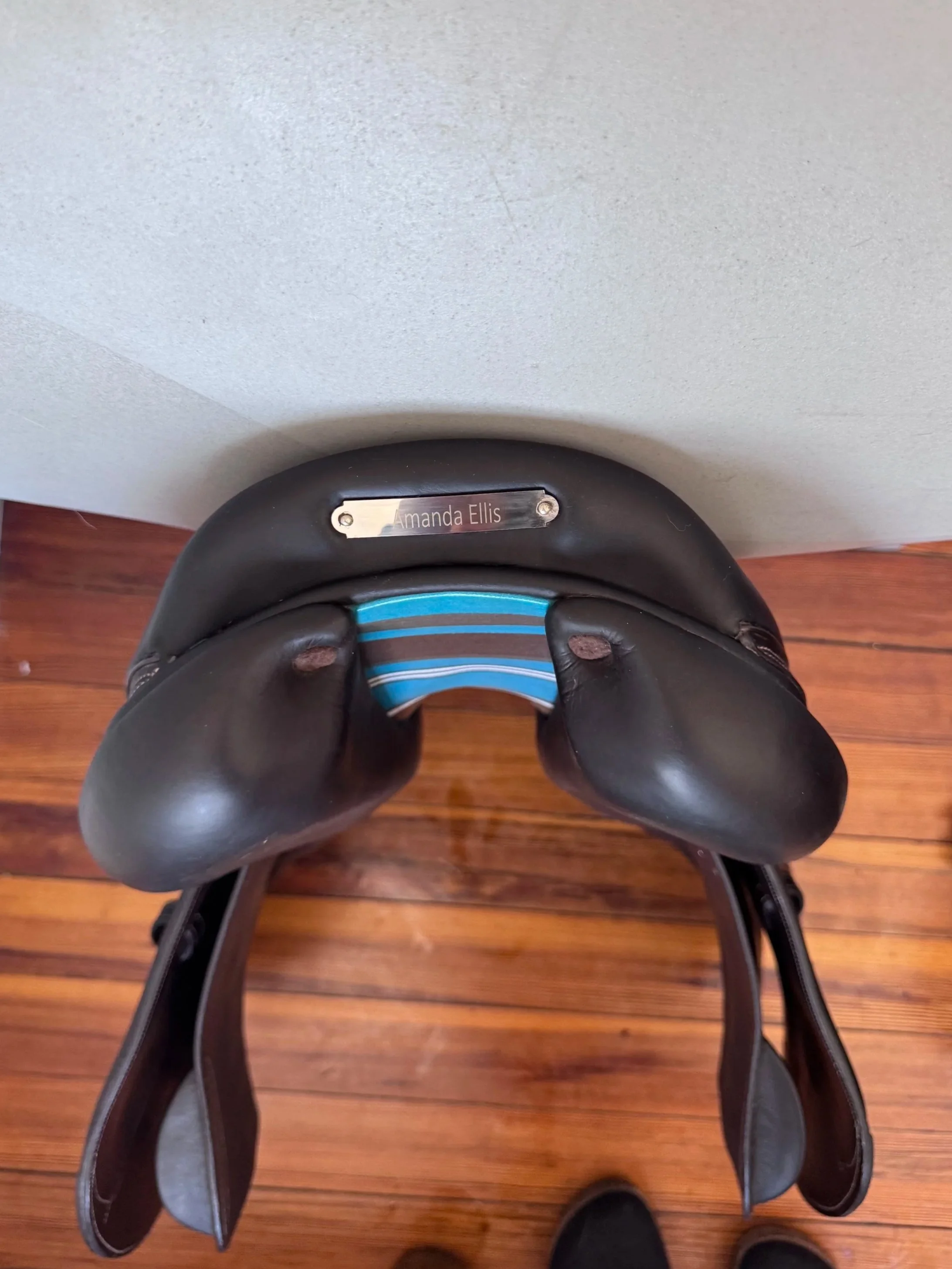 18" Voltaire Palm Beach E PRO Saddle - 2023 - 2A - Full Buffalo - EQUISENSE TECH - Cantle 2