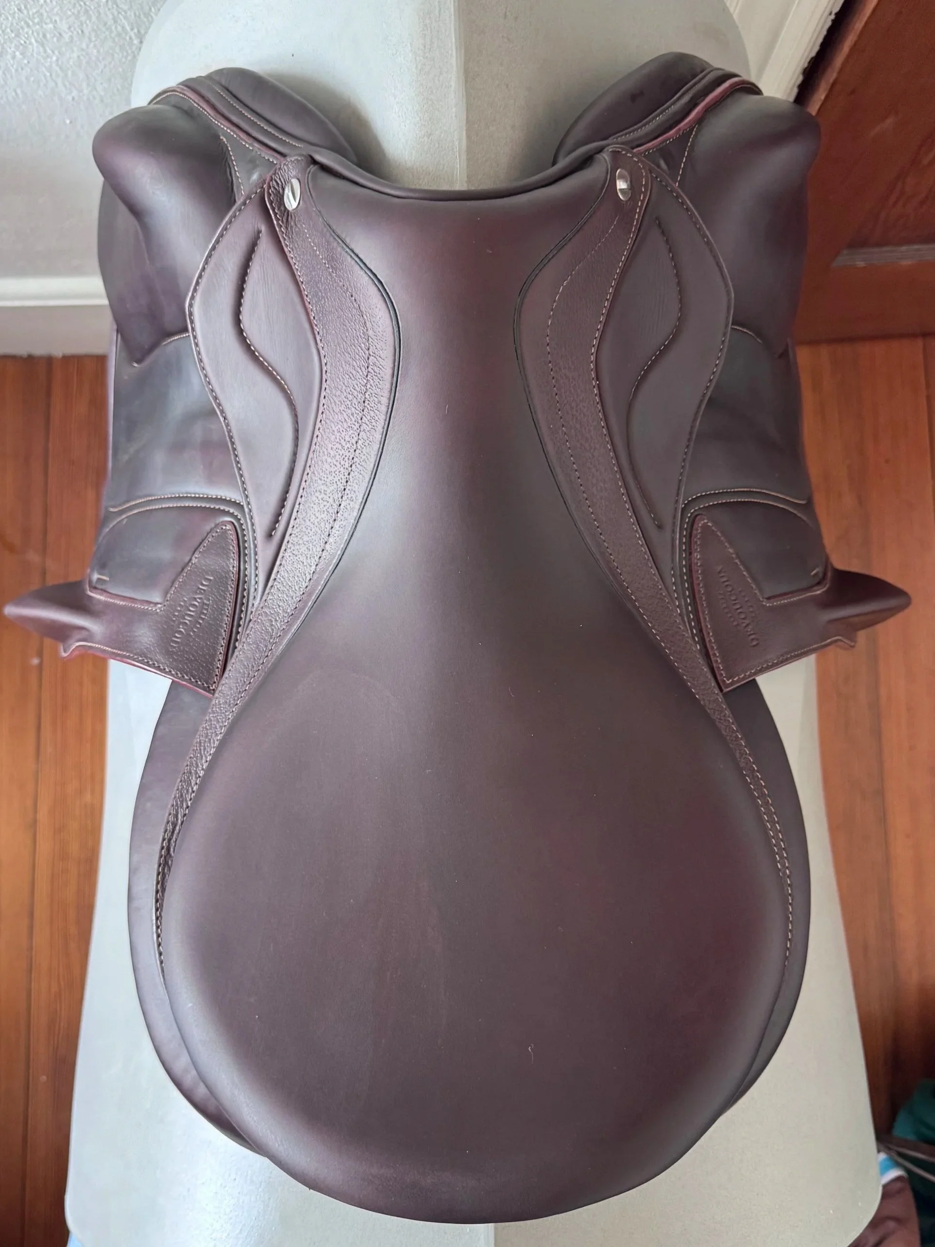 18" Devoucoux Chiberta Lab Monoflap Saddle - 2022 - 3AA - Full Buffalo - Seat 4