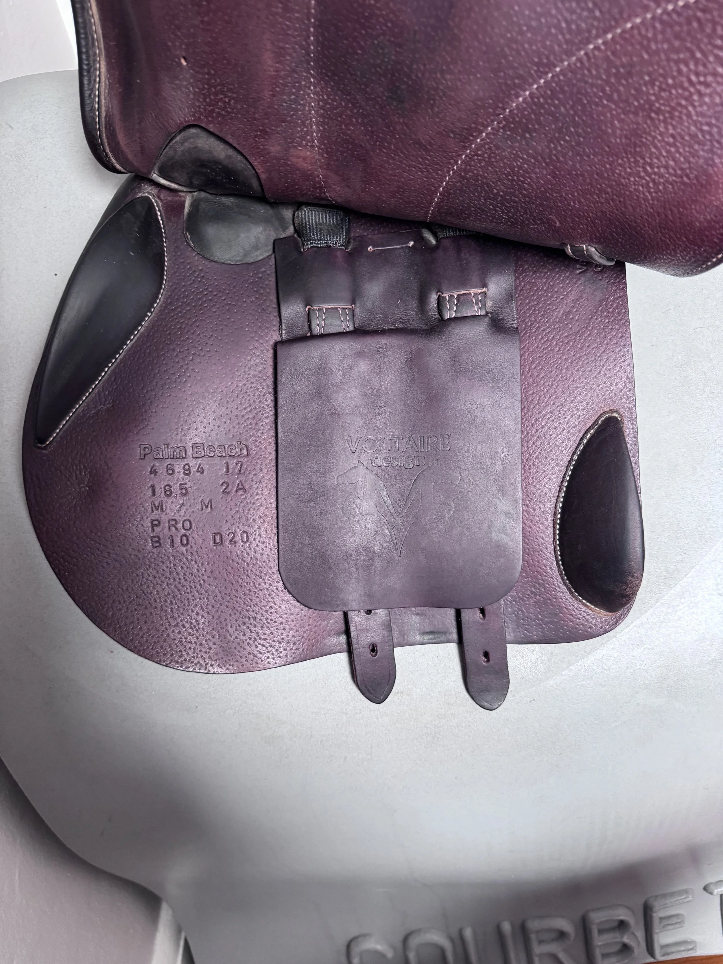 16.5" Voltaire Palm Beach PRO Saddle - 2017 - 2A - Full Buffalo - Left Underflap