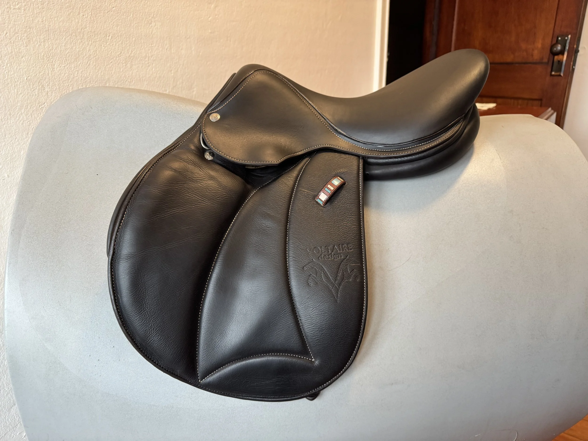 16" Voltaire Welli PRO Saddle - Child / Pony - 2021 - 1A - Full Buffalo - Left View 4