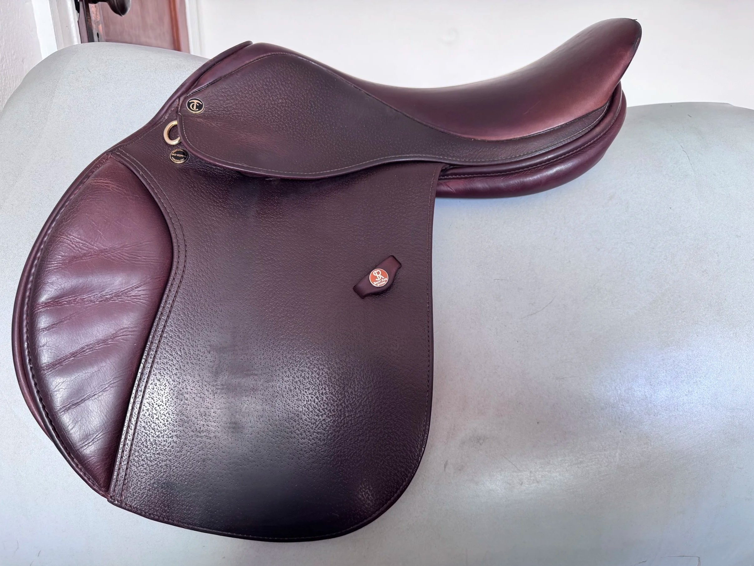 17.5" Tad Coffin A5G2 SmartRide / Smart Ride Performance Saddle - Grain / Calf - Left View 2