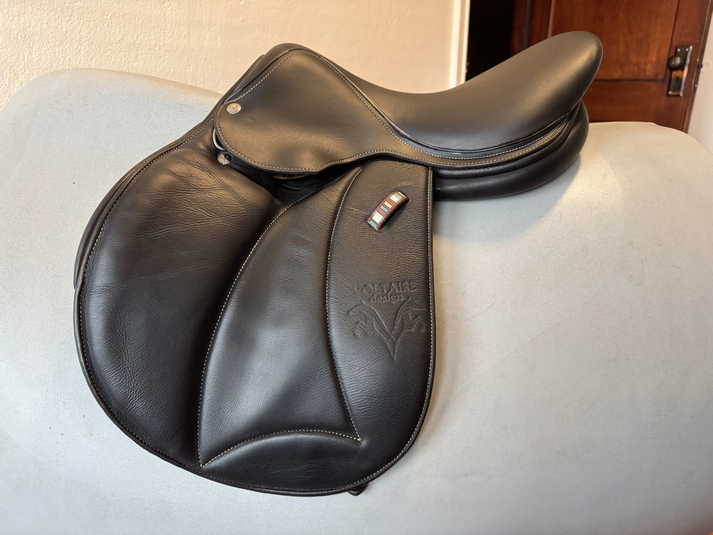 16" Voltaire Welli PRO Saddle - Child / Pony - 2021 - 1A - Full Buffalo - Left View 6