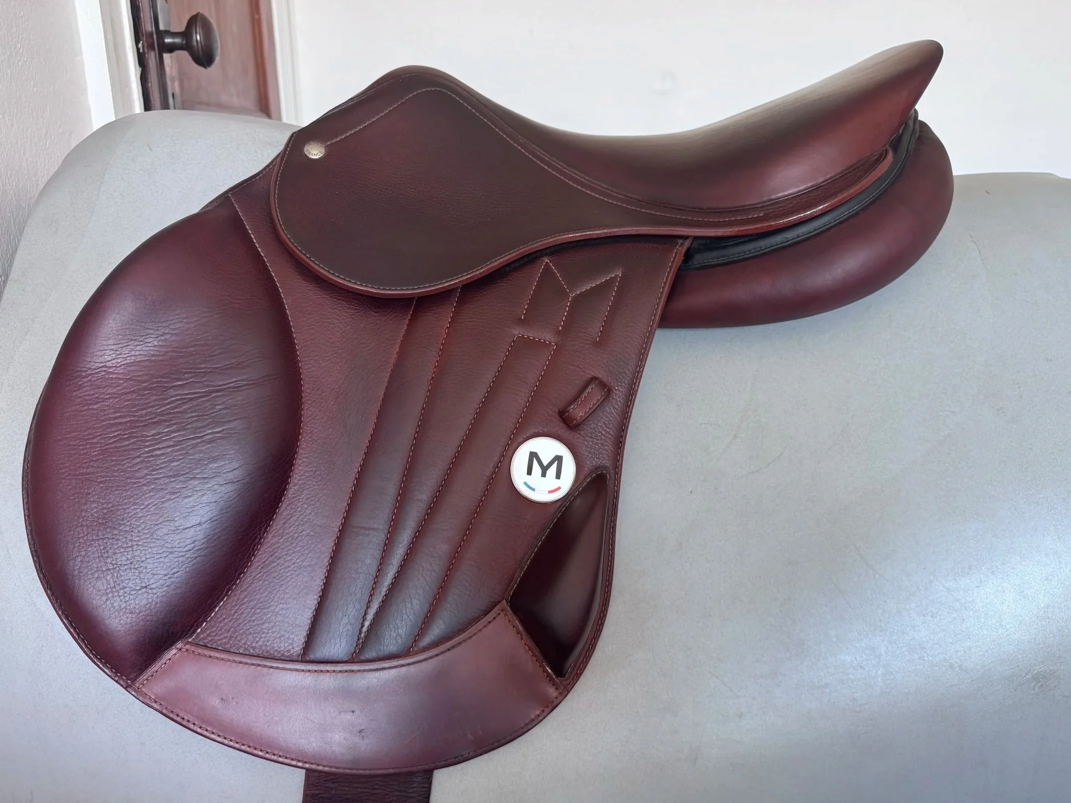 17" Meyer Cross Eventing Saddle - Monoflap XC - 2021 - MINT - Left View 6