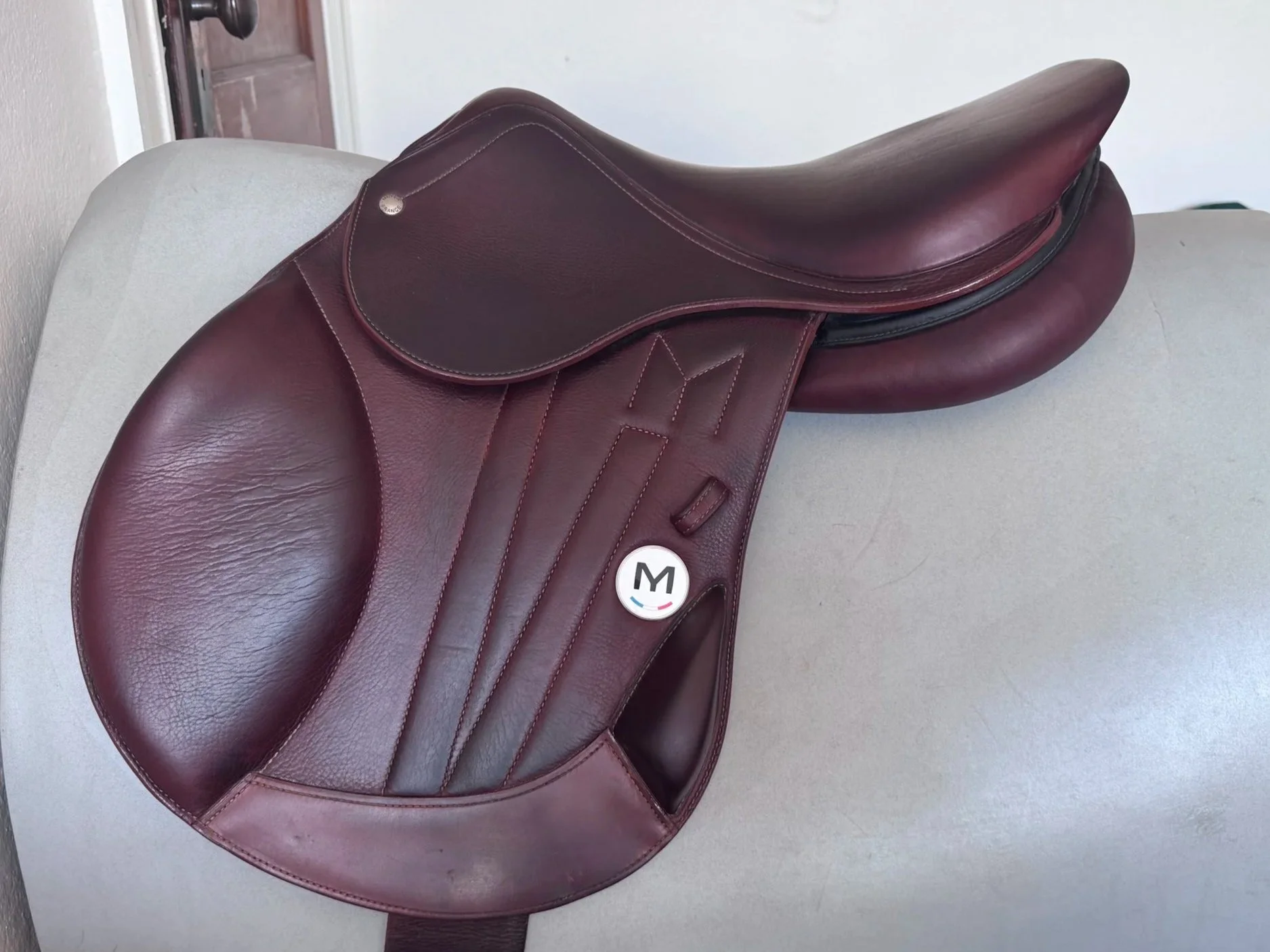 17" Meyer Cross Eventing Saddle - Monoflap XC - 2021 - MINT - Left View 3
