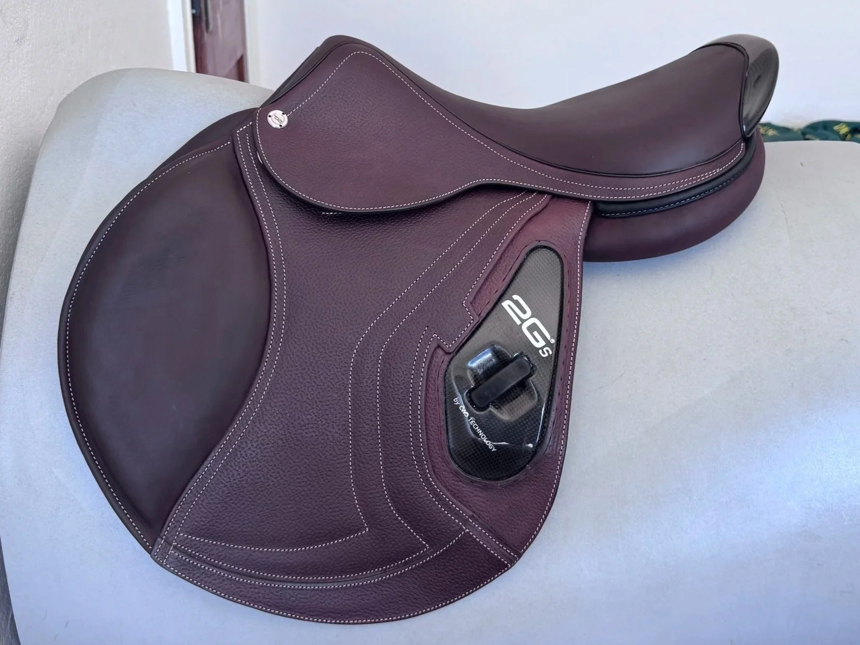 NEW 17.5" CWD SE40 2Gs Saddle - 2024 - 3C - Grained Buffalo - Never Ridden In! - Left View 3