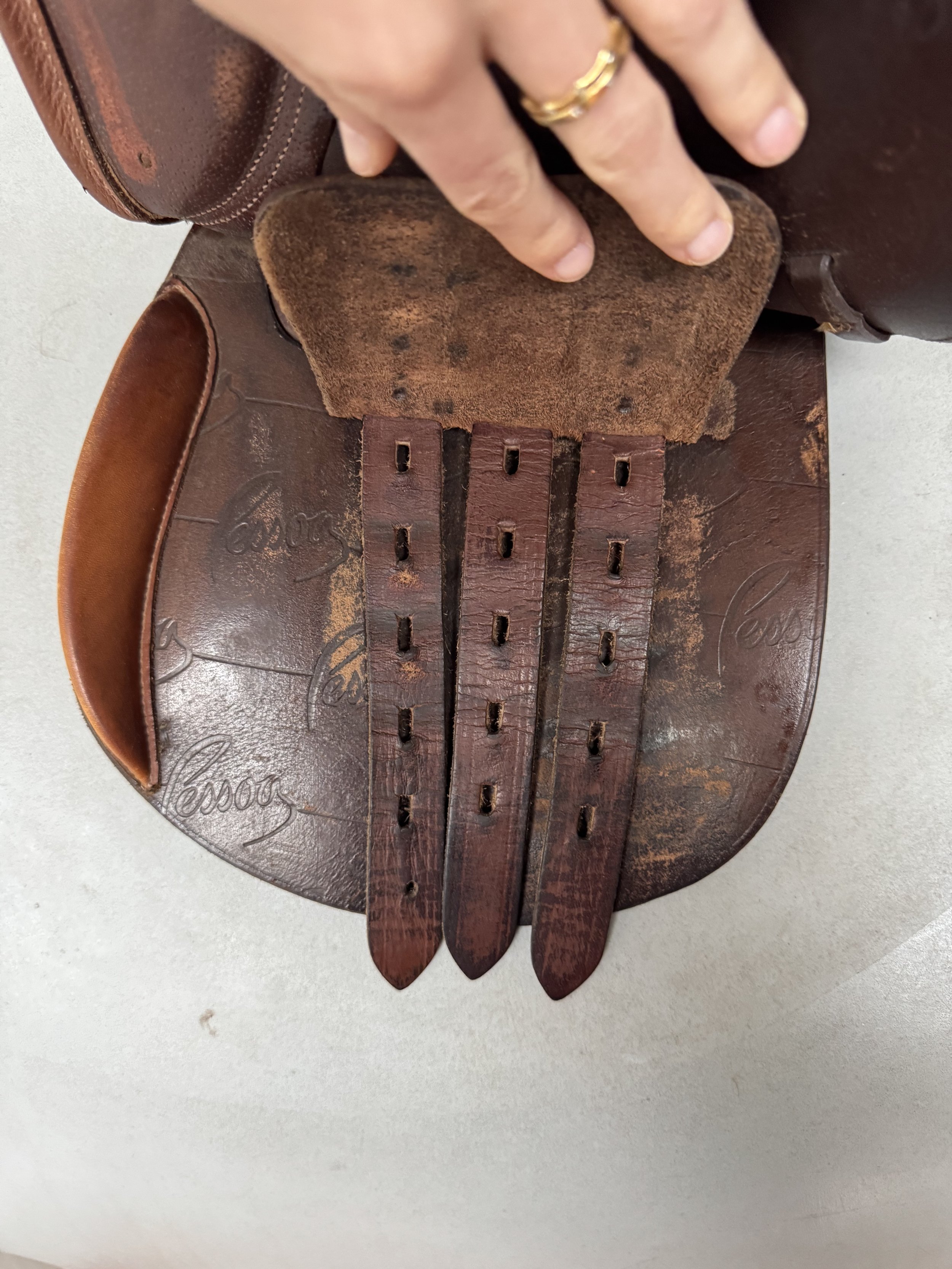 15" Pessoa Rodrigo Pony Saddle - Left Billets