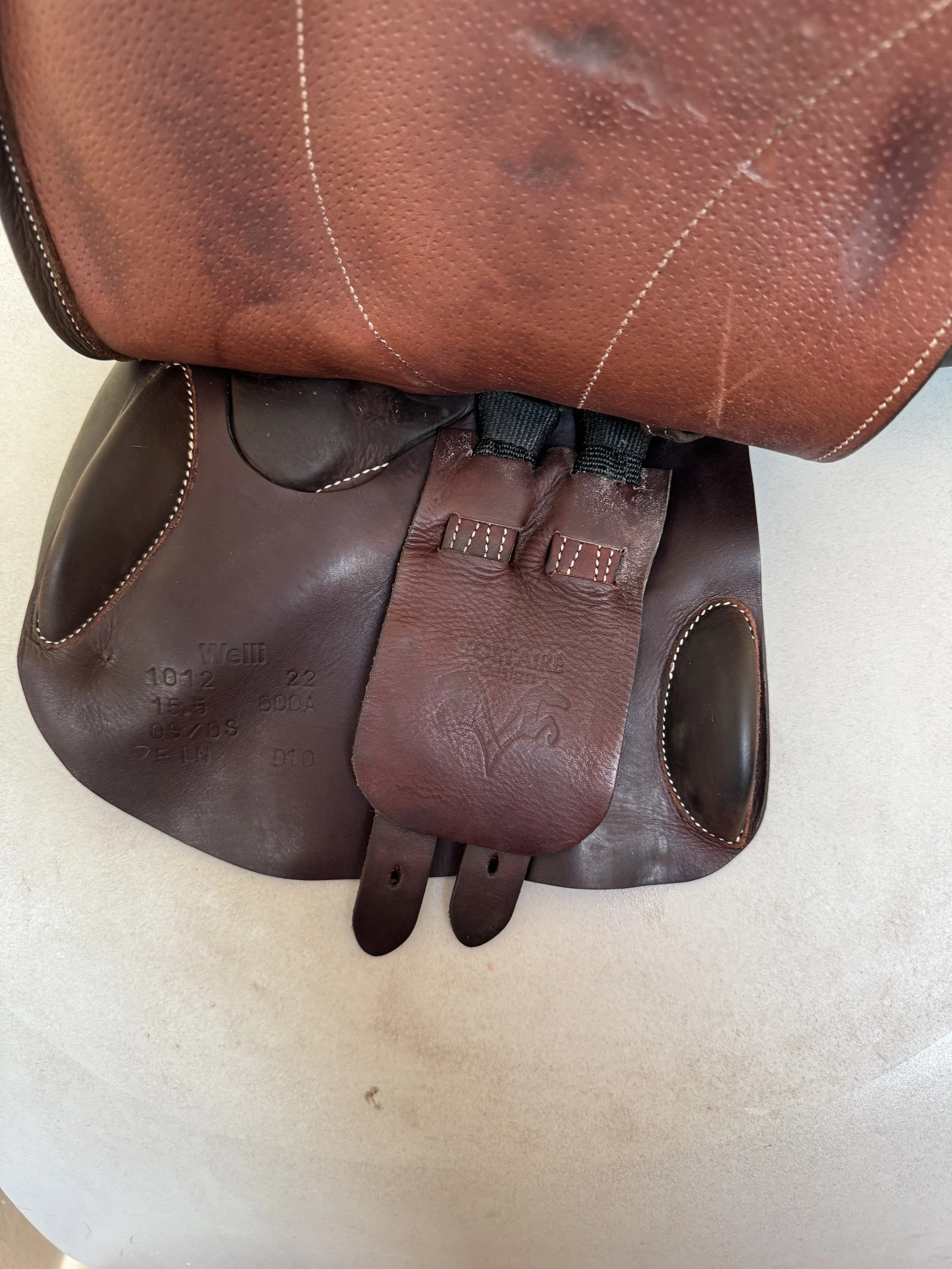 15.5" Voltaire Welli Child / Pony Saddle - 2022 - 00A - Full Buffalo - Left Underflap