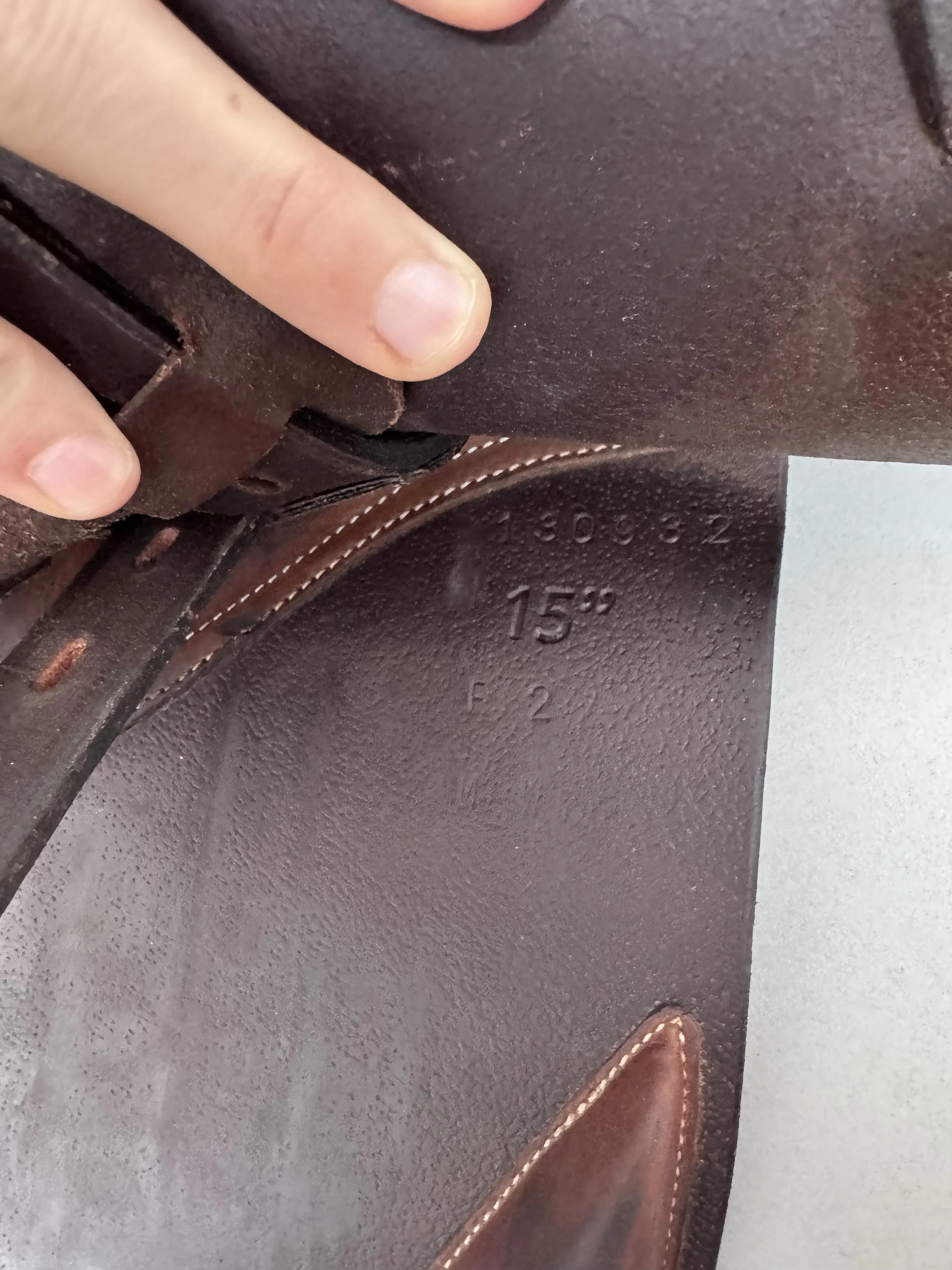 15" Beval Artisan Saddle - Child / Pony - Grain / Calf - Serial Stamp