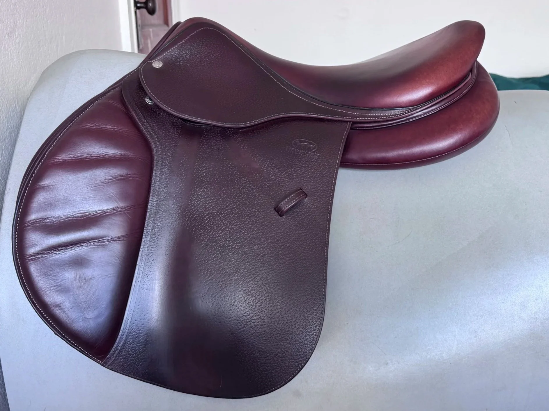 18.5" Devoucoux Biarritz O Saddle - 2020 - 3AR - Grain / Buffalo - Left View 4
