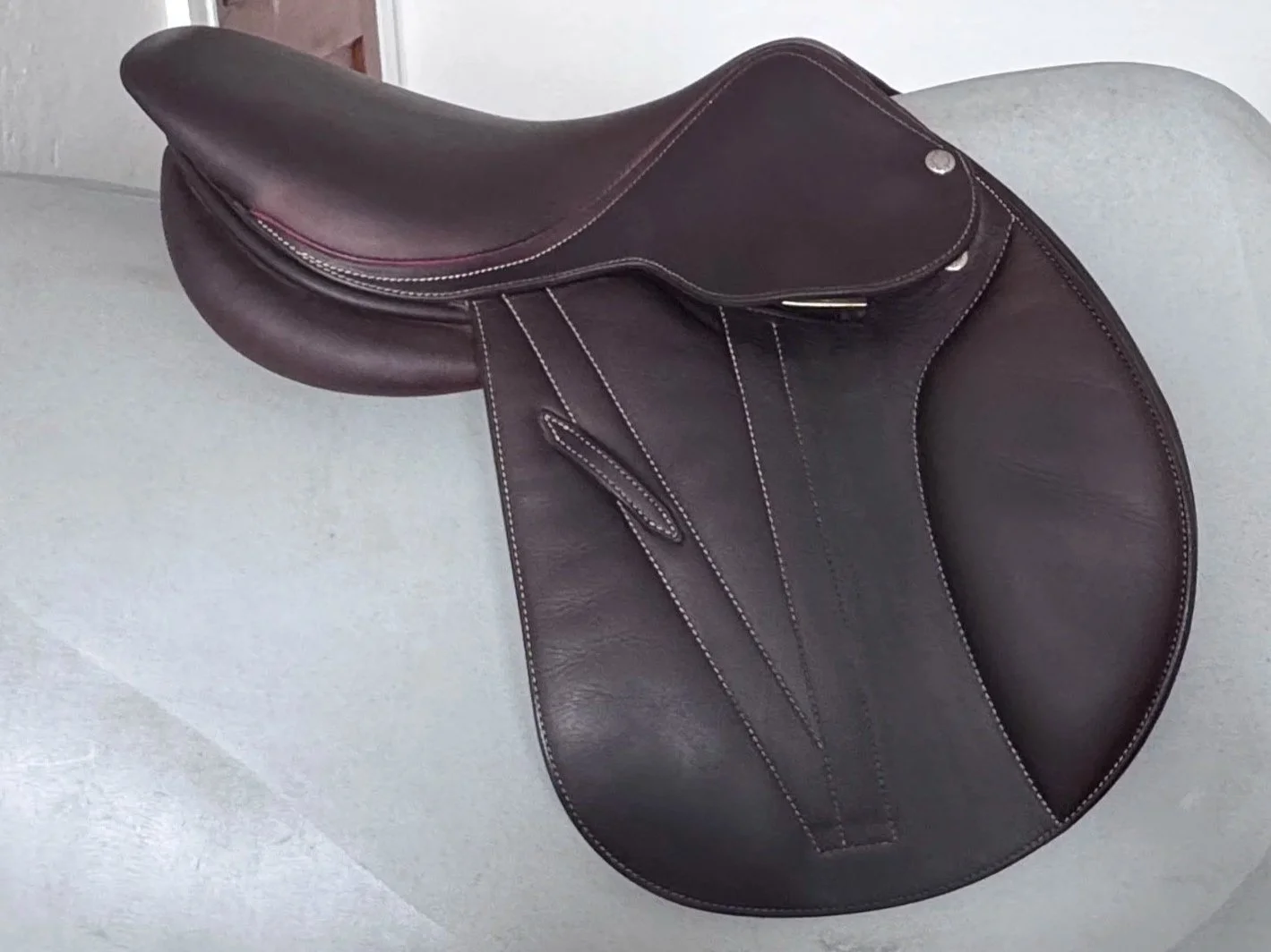 14" Baby Butet Premium Saddle - 2021 - Cachou / Calf - Integrated Panels - Right View 5