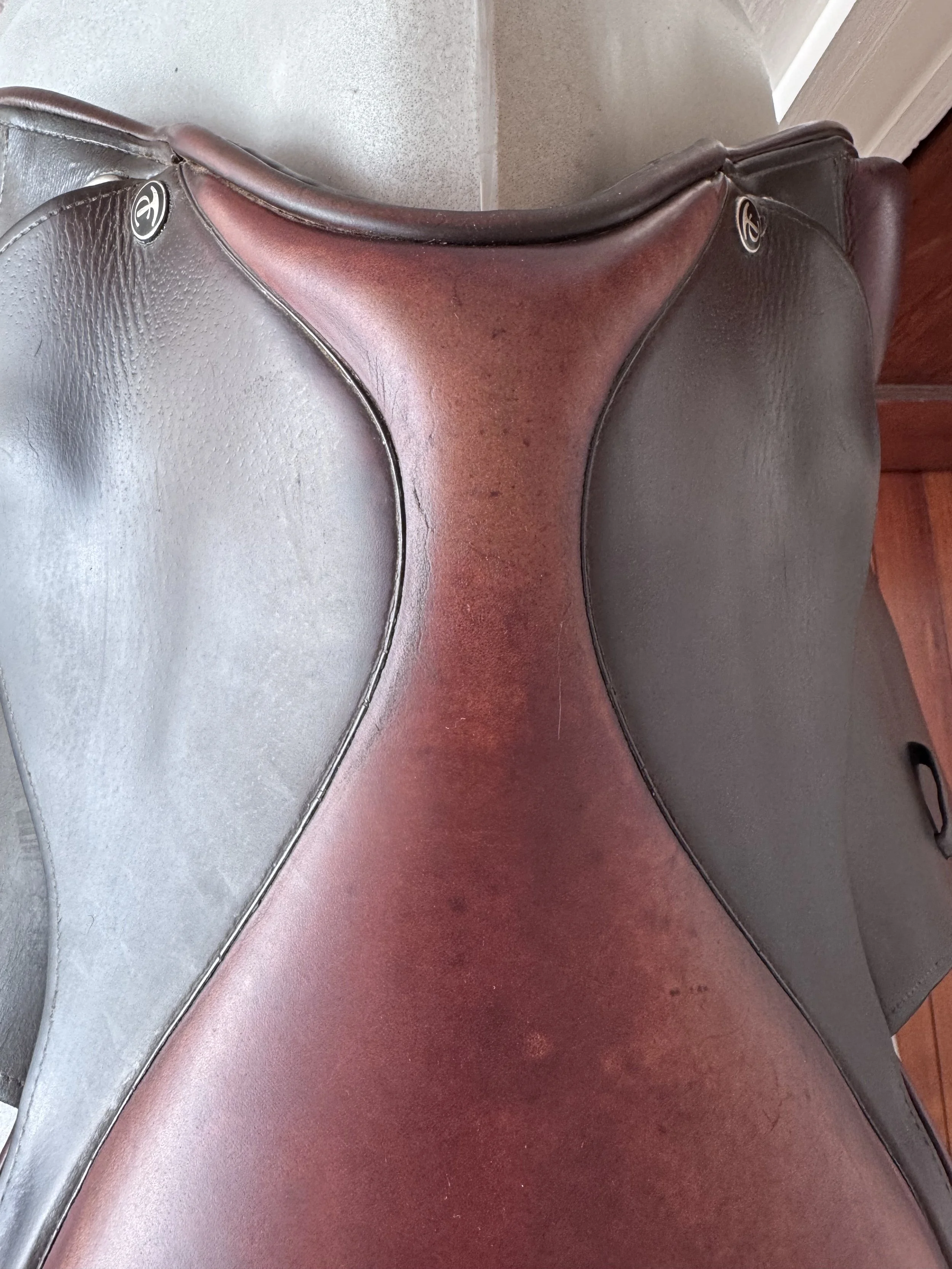 17.5" Tad Coffin A5 SmartRide Saddle - Grain / Calf - Gorgeous Panels - Seat